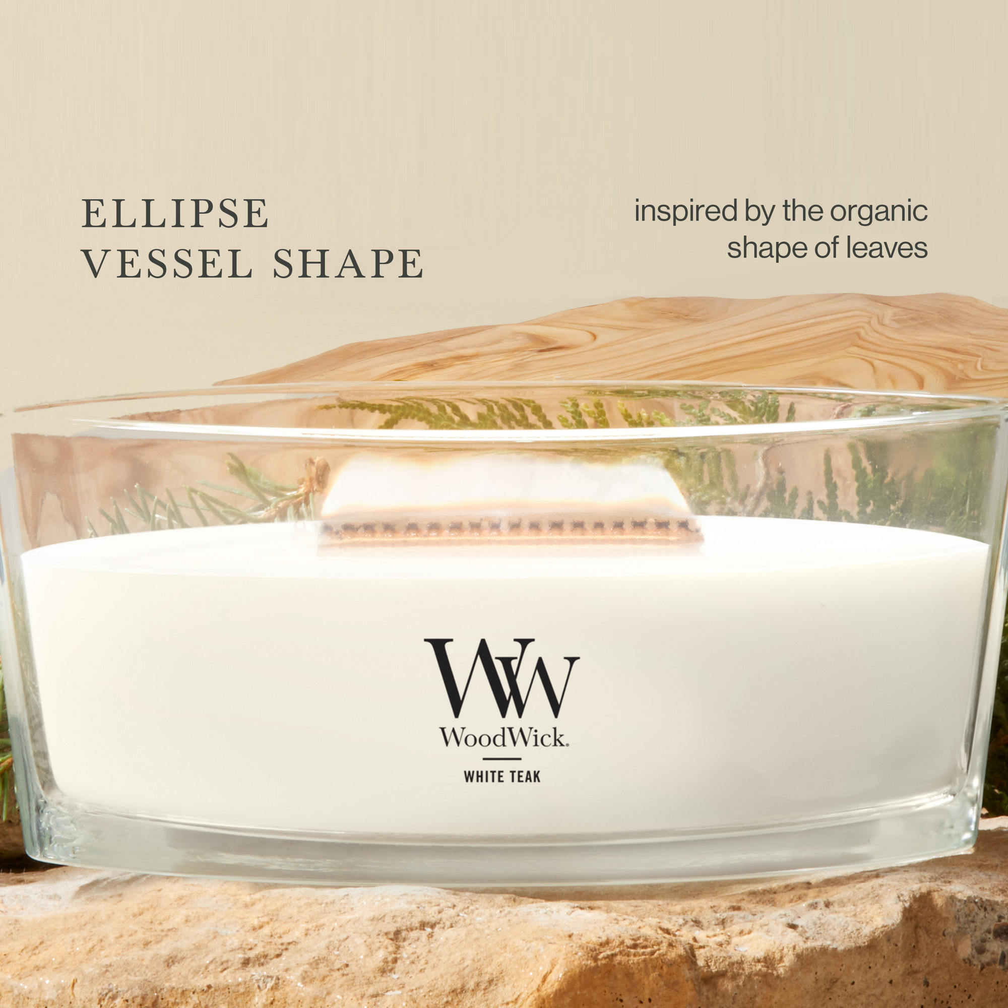 WoodWick アロマキャンドル White Teak WoodWick® White Teak Candle