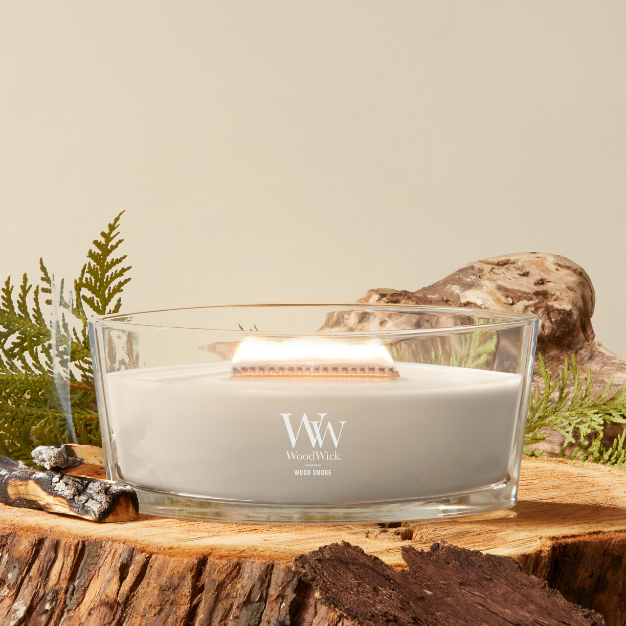 Wood Smoke WoodWick® Ellipse Candle - Ellipse Candles