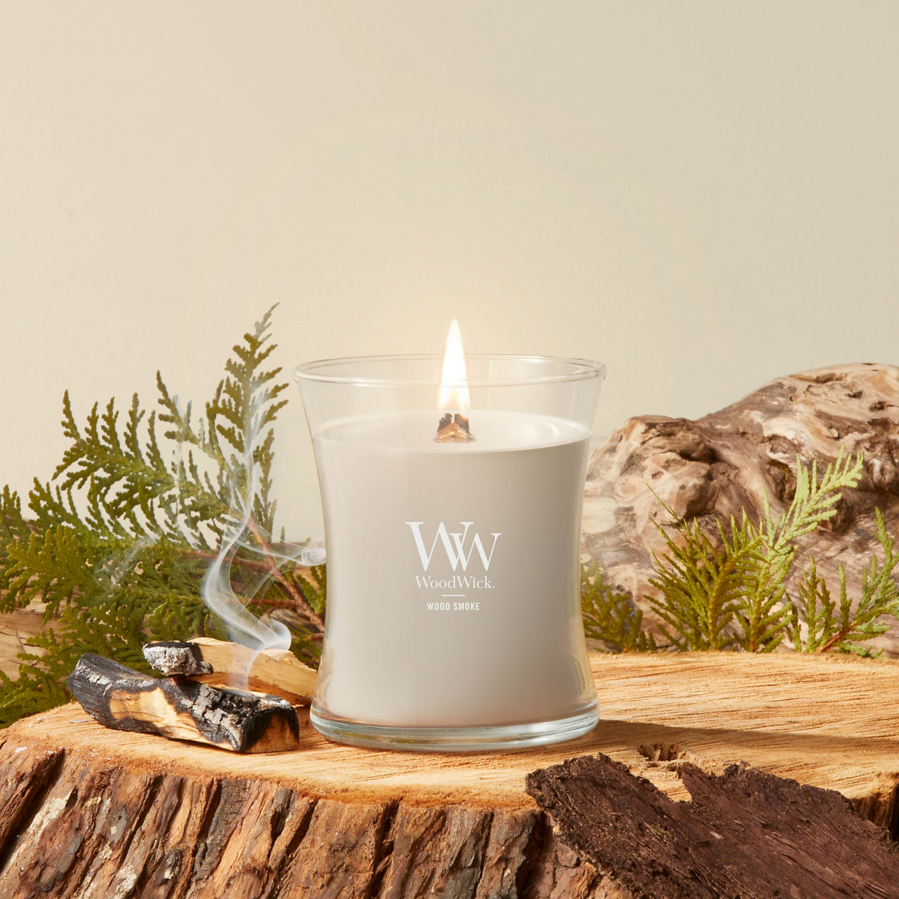 Wood Smoke WoodWick® Medium Hourglass Candle - Medium Hourglass
