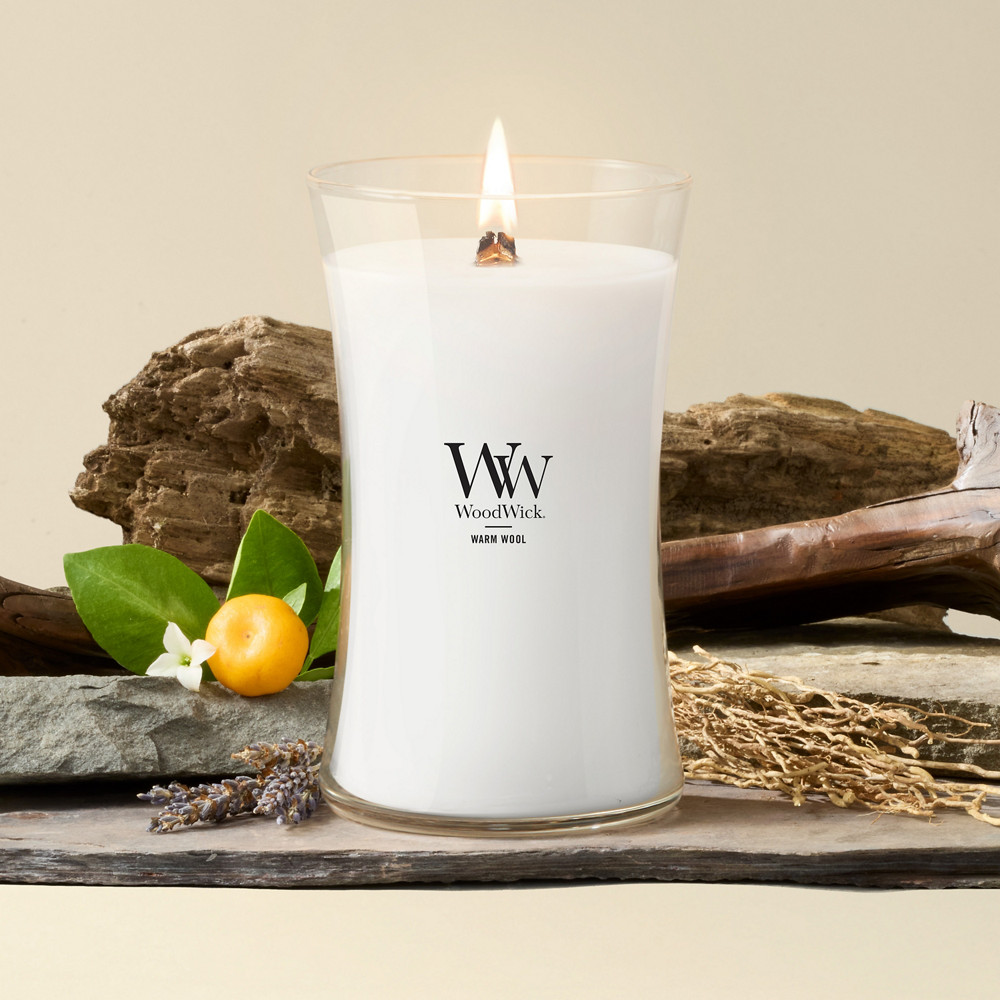 Warm Wool WoodWick® Large Hourglass Candle - Large Hourglass