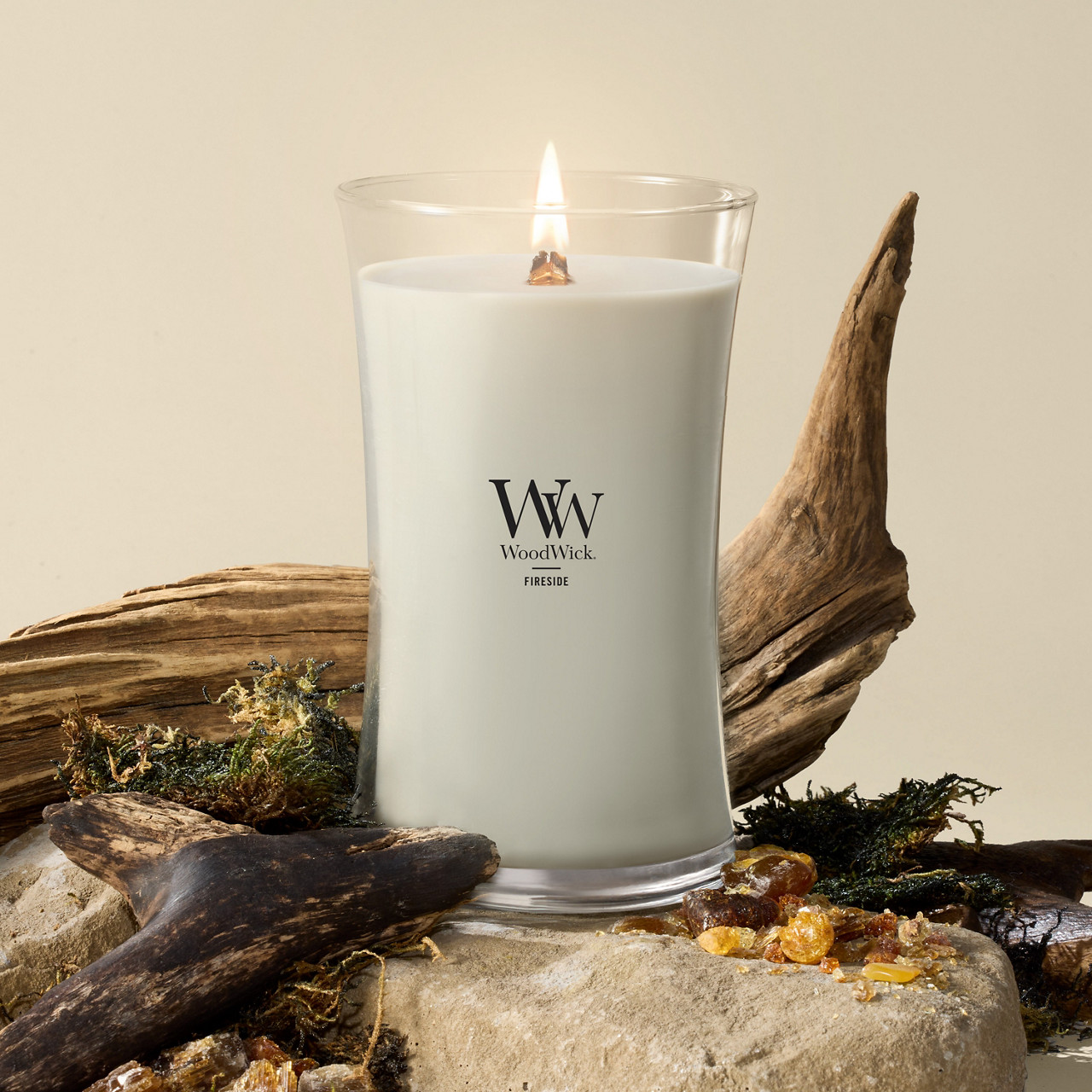 Fireside WoodWick® Large Hourglass Candle - Large Hourglass Candles
