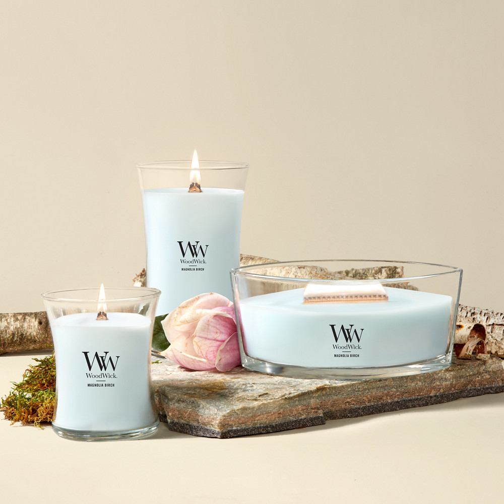 Magnolia Birch WoodWick® Large Hourglass Candle - Large Hourglass