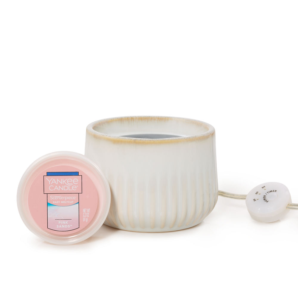 Ridged Ceramic Scenterpiece® MeltCup Warmer | Yankee Candle