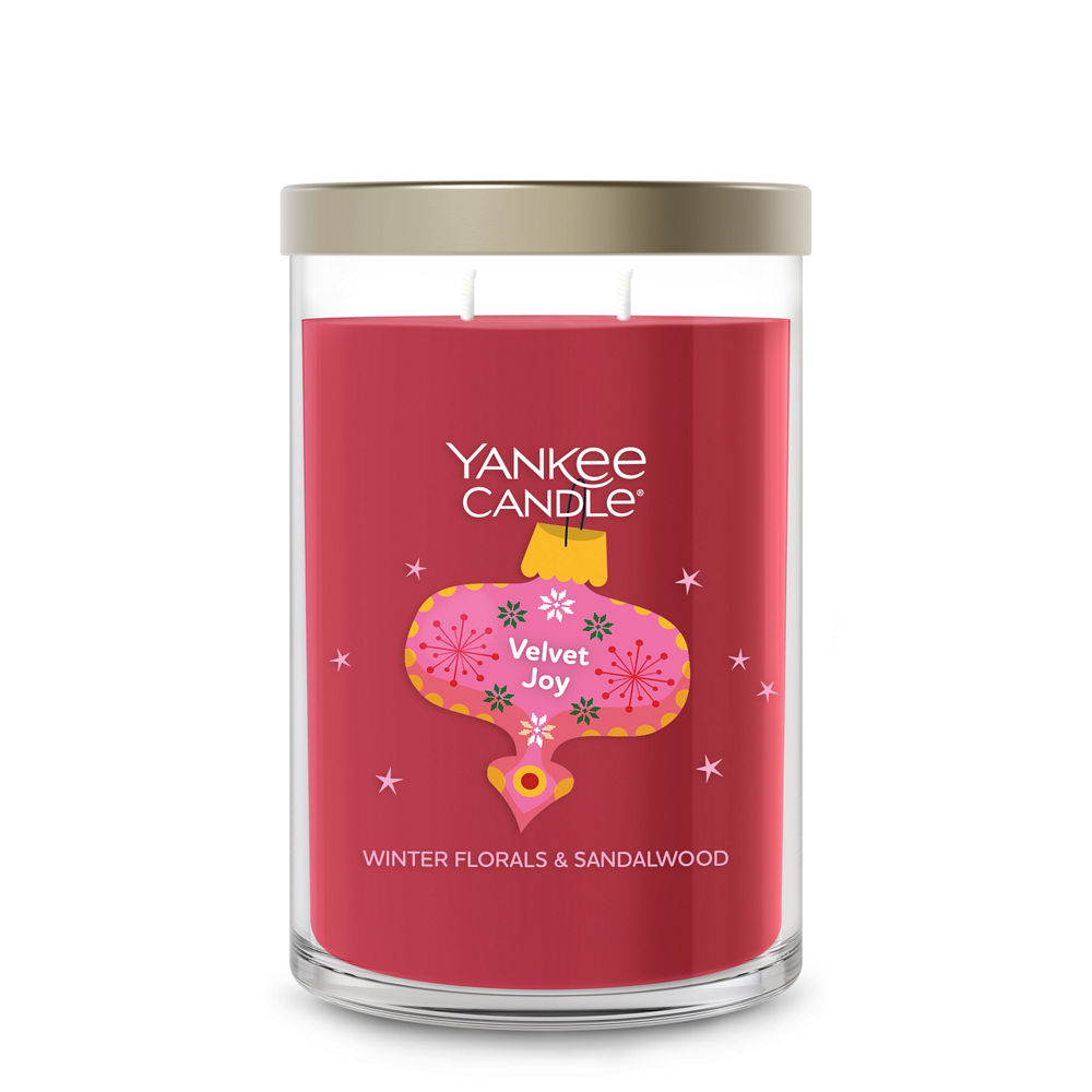 Velvet Joy Large Tumbler Candle | Yankee Candle