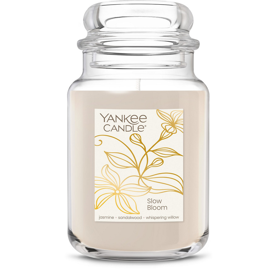 Yankee Candle Slow Bloom 22oz. Jar Candle Peach