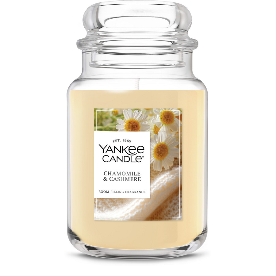 Chamomile and Cashmere Original Large Jar Candle, 22 oz