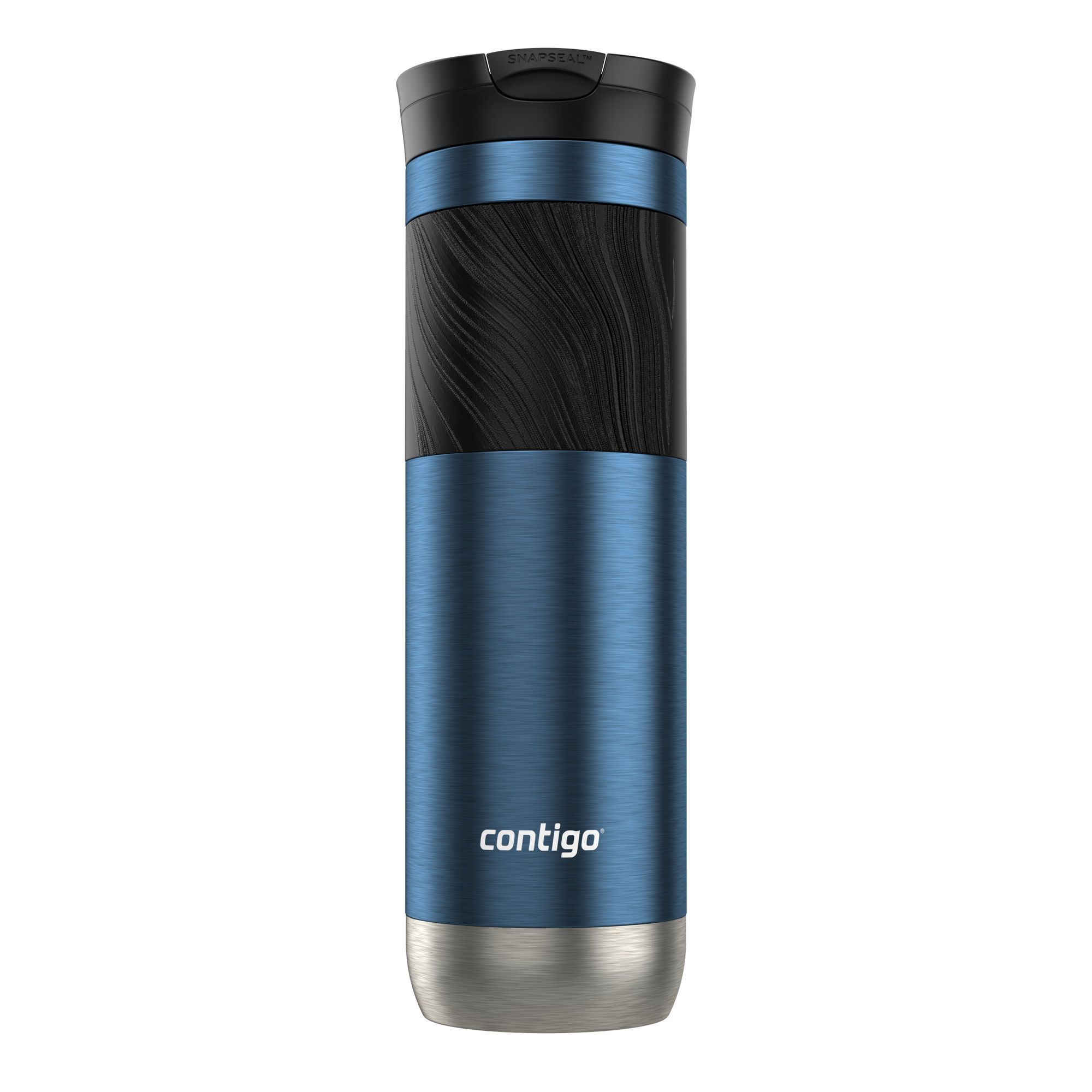 Contigo® Byron 2.0 Stainless Steel Travel Mug with SNAPSEAL™ Lid and Grip | 24oz | Blueberry | Cup Holder