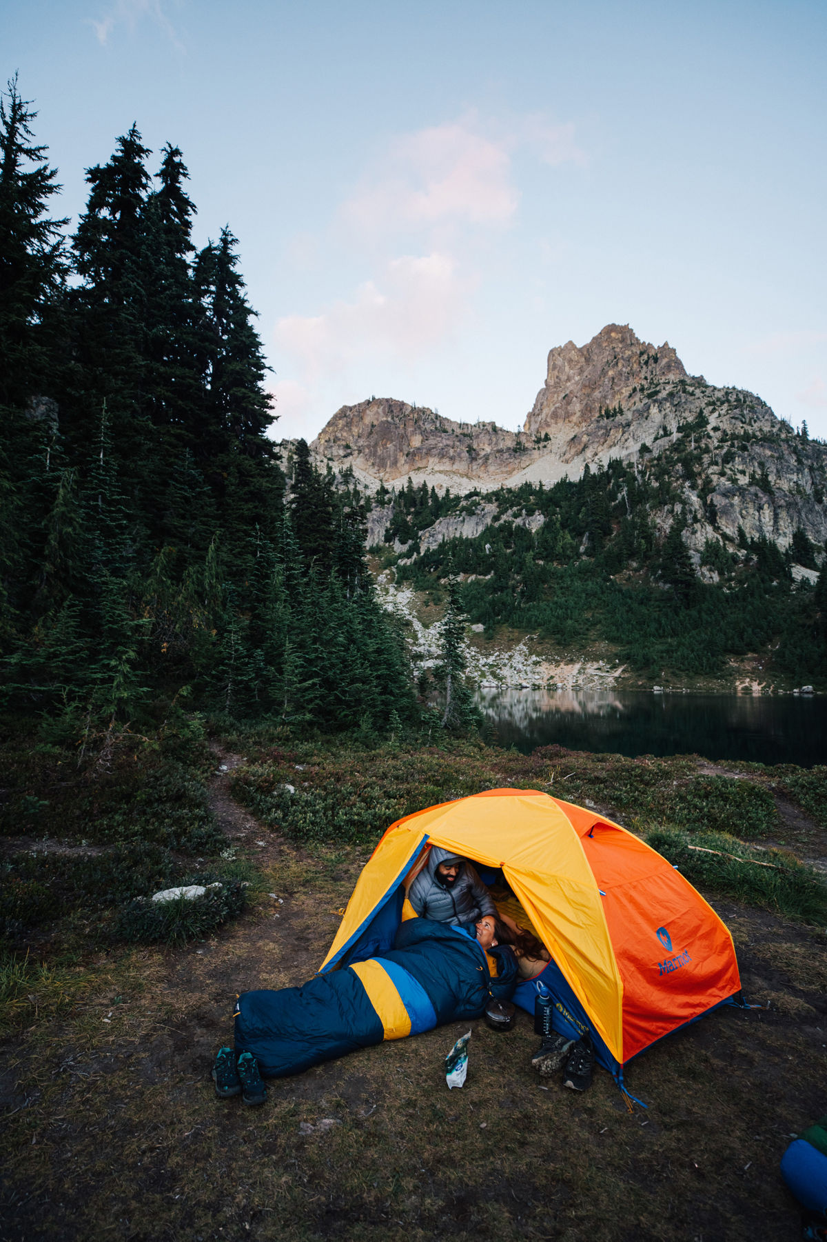 tent setup