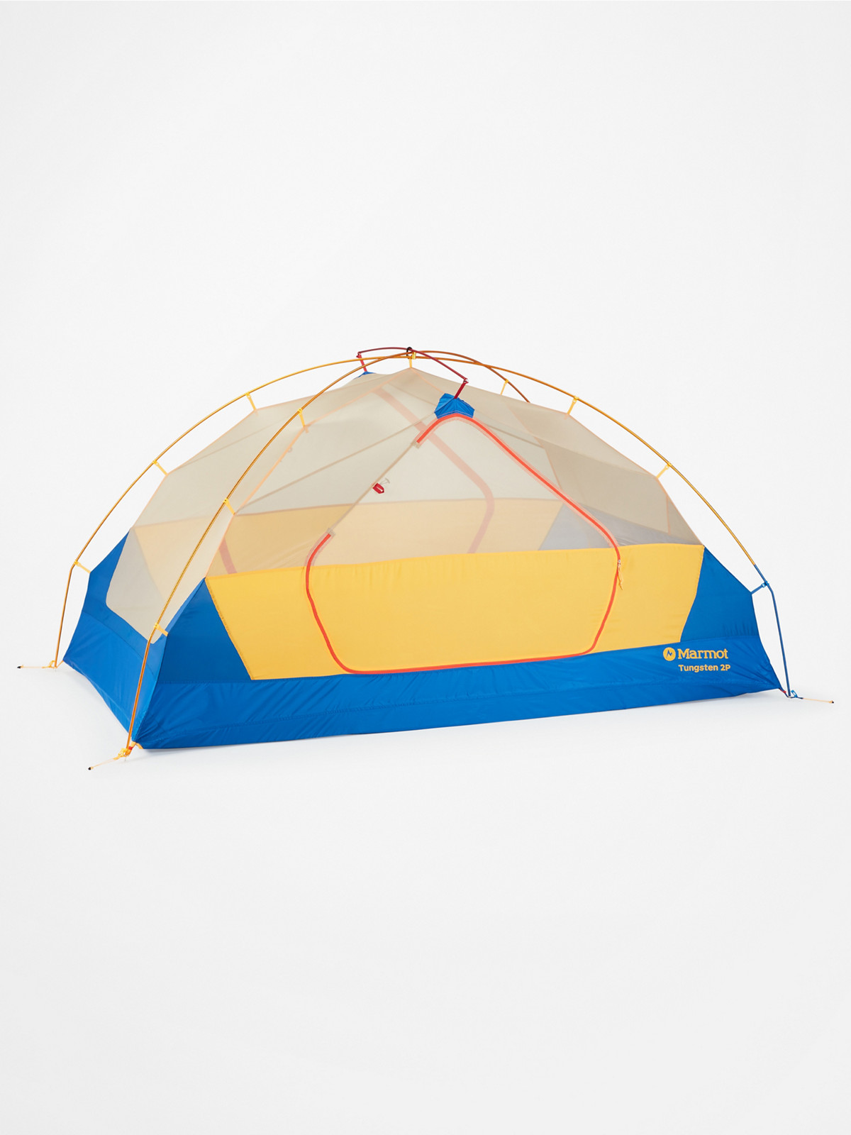 pitched tent