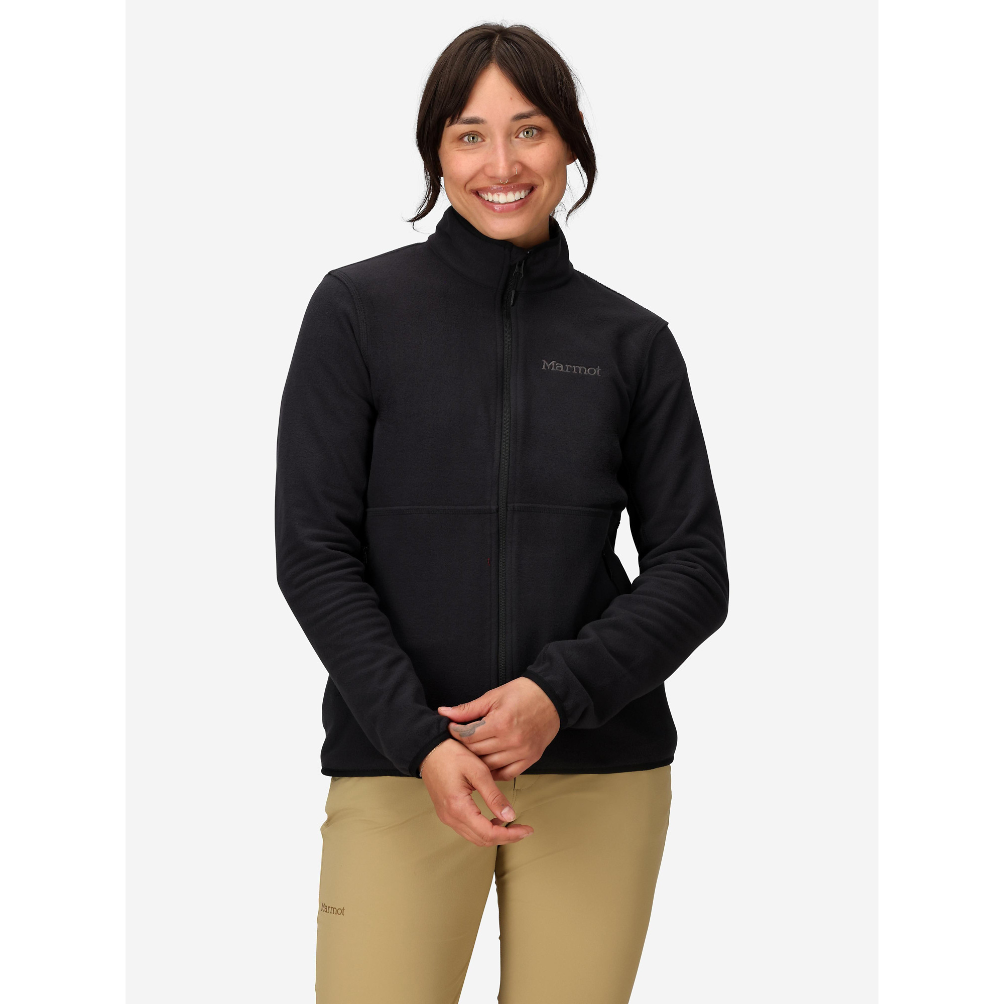 Marmot Women's Rocklin Fleece Full-Zip Jacket in Black