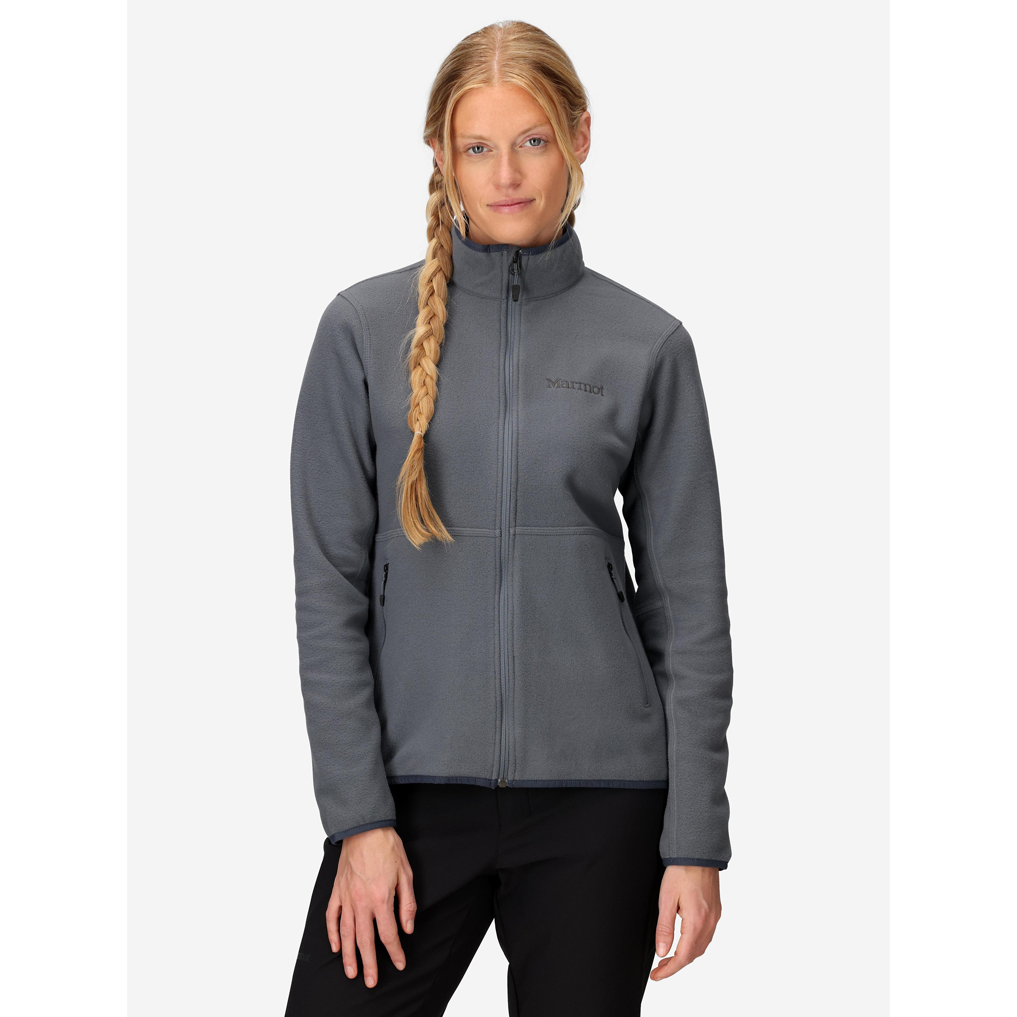 Marmot Women's Rocklin Fleece Full-Zip Jacket in Steel Onyx