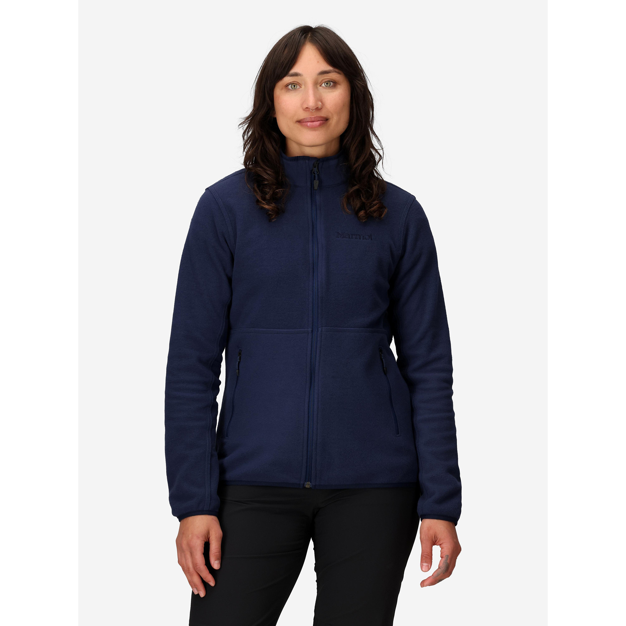 Marmot Women's Rocklin Fleece Full-Zip Jacket in Arctic Navy