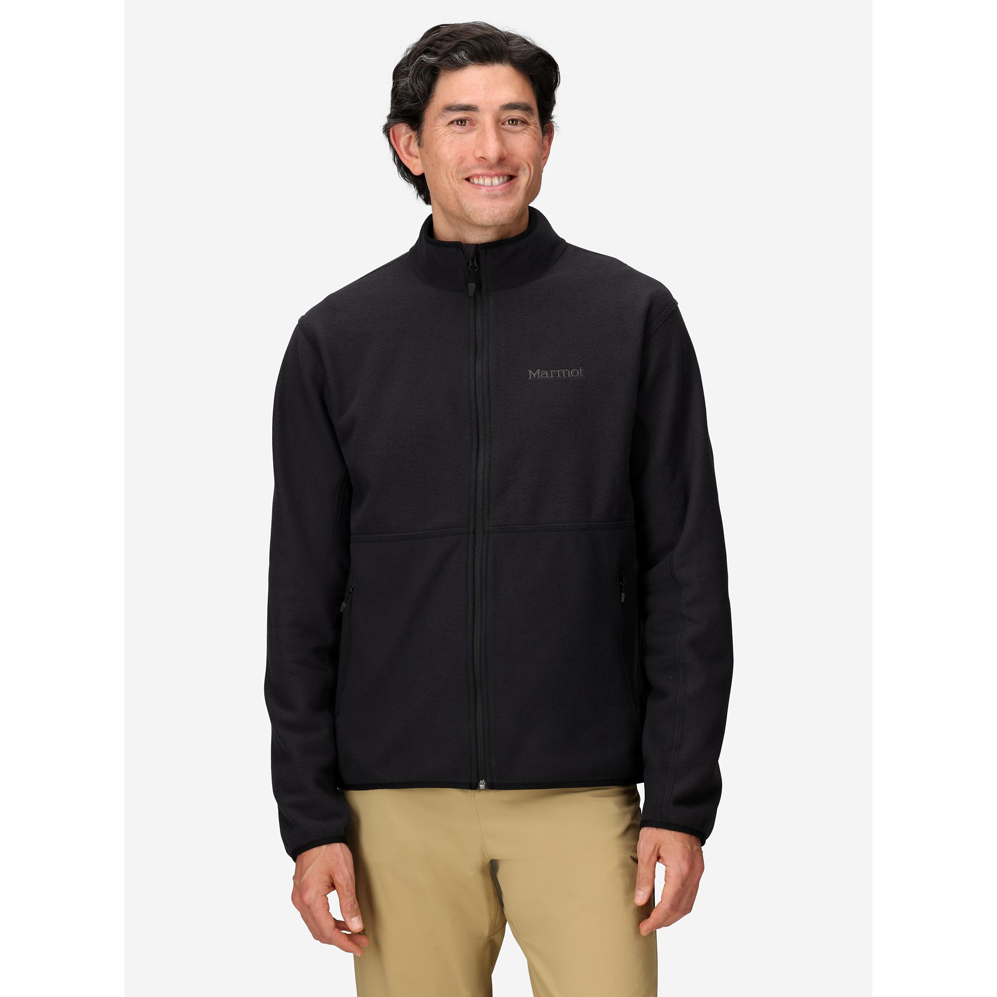 Marmot Men's Rocklin Fleece Full-Zip Jacket in Black