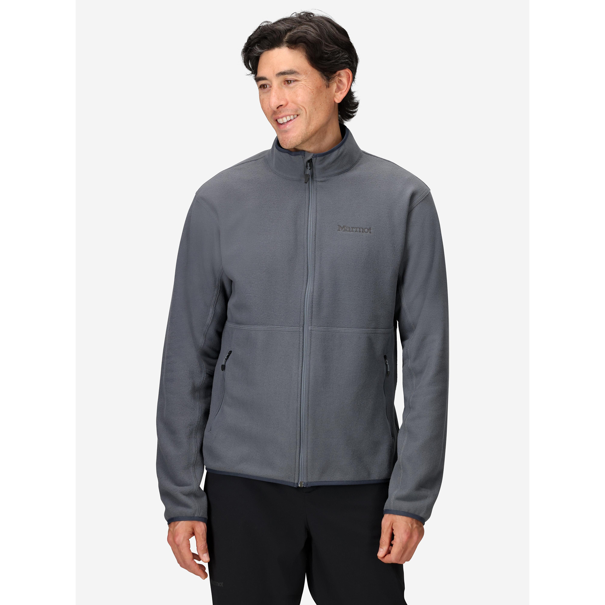 Marmot Men's Rocklin Fleece Full-Zip Jacket in Steel Onyx