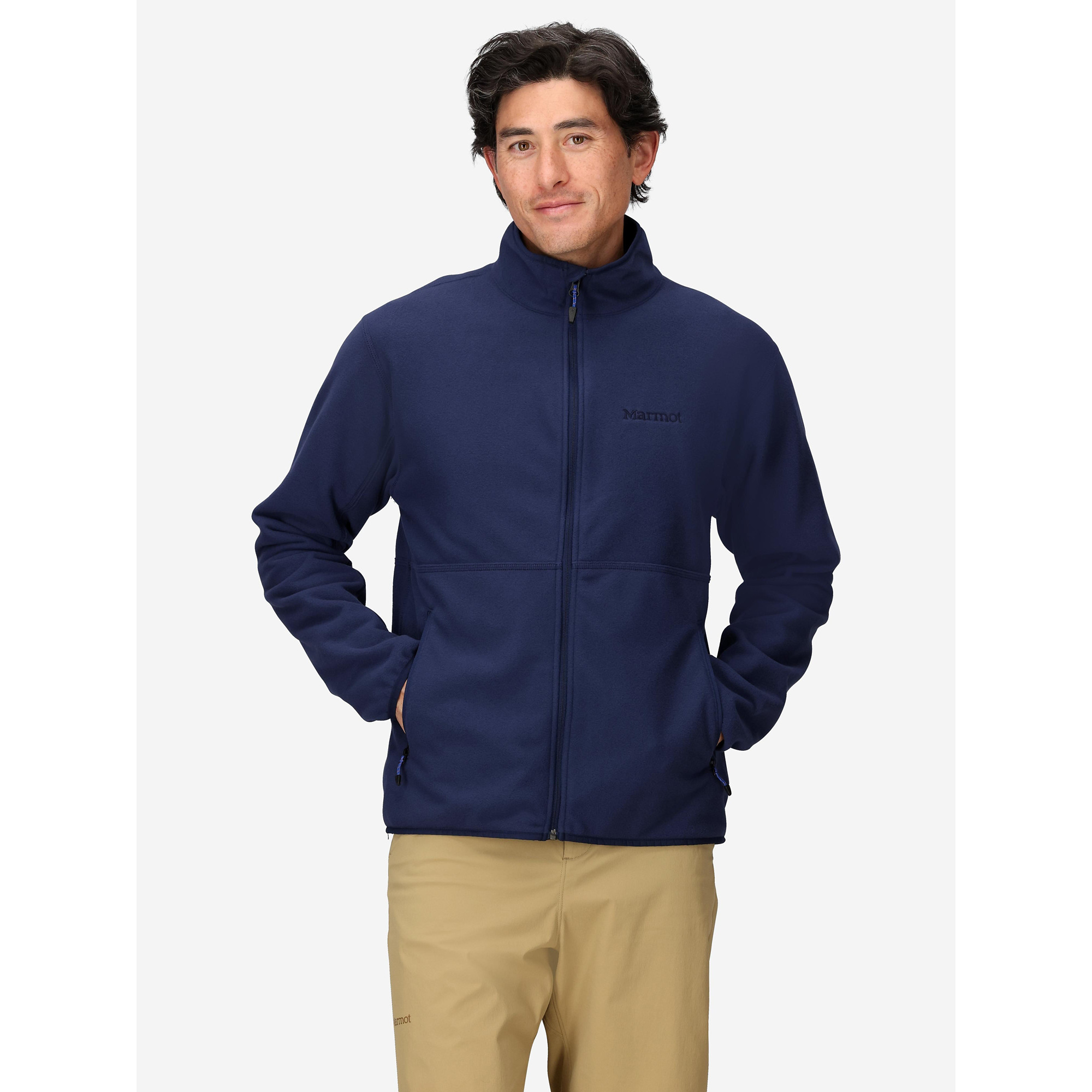 Marmot Men's Rocklin Fleece Full-Zip Jacket in Arctic Navy