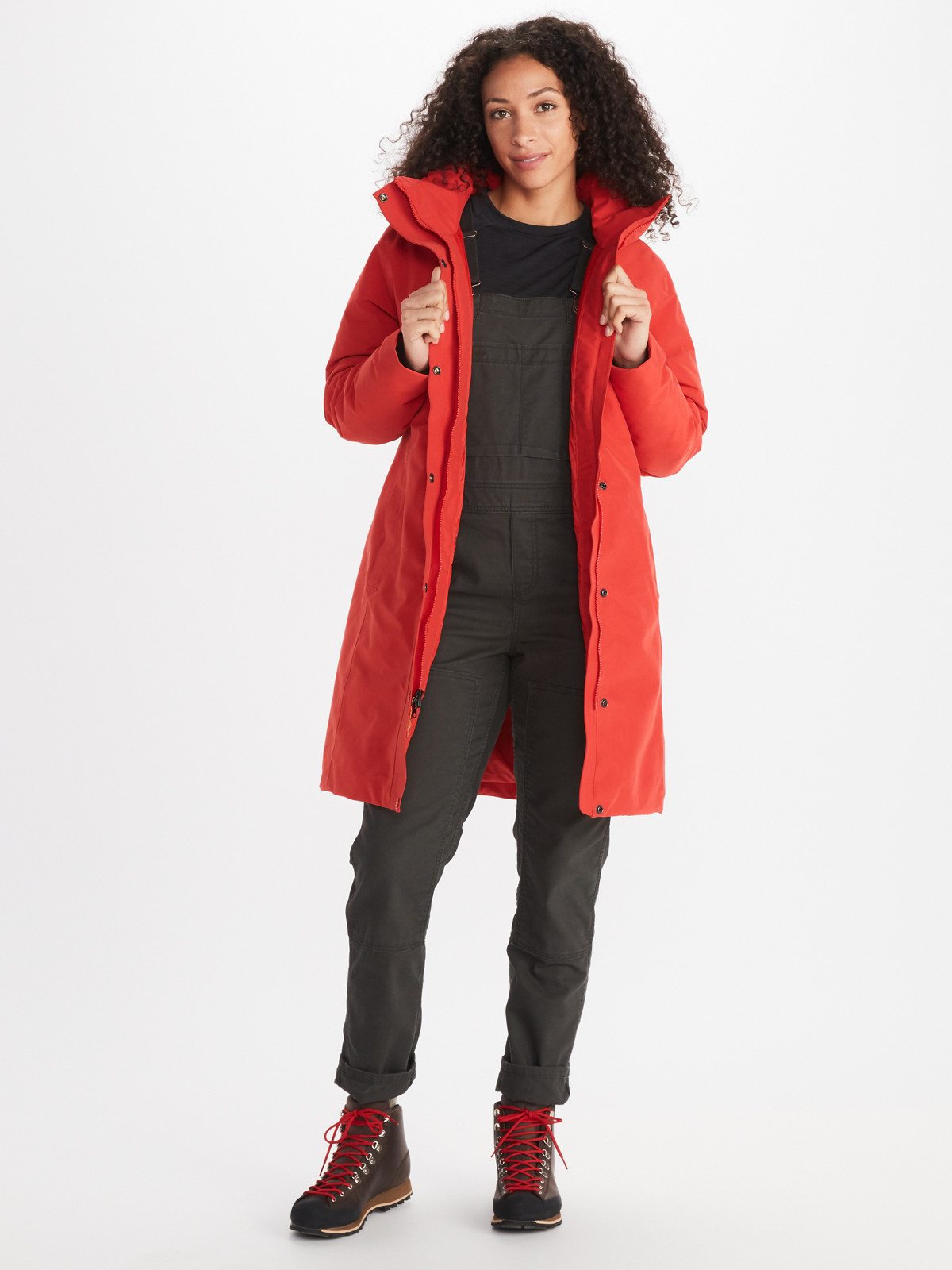 womens jacket worn by model