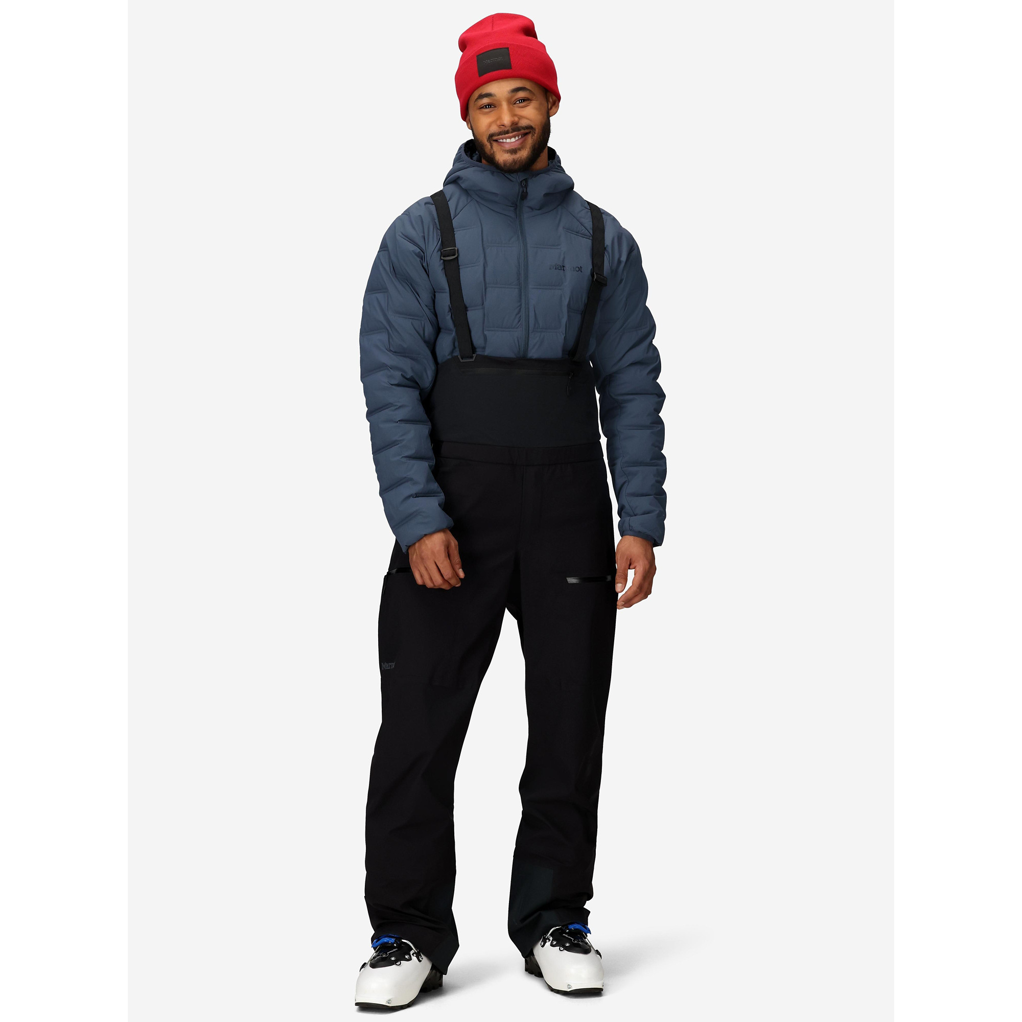 Marmot Men's Solitude UL Bio 1/4 Bib Pant in Black - Size: Medium