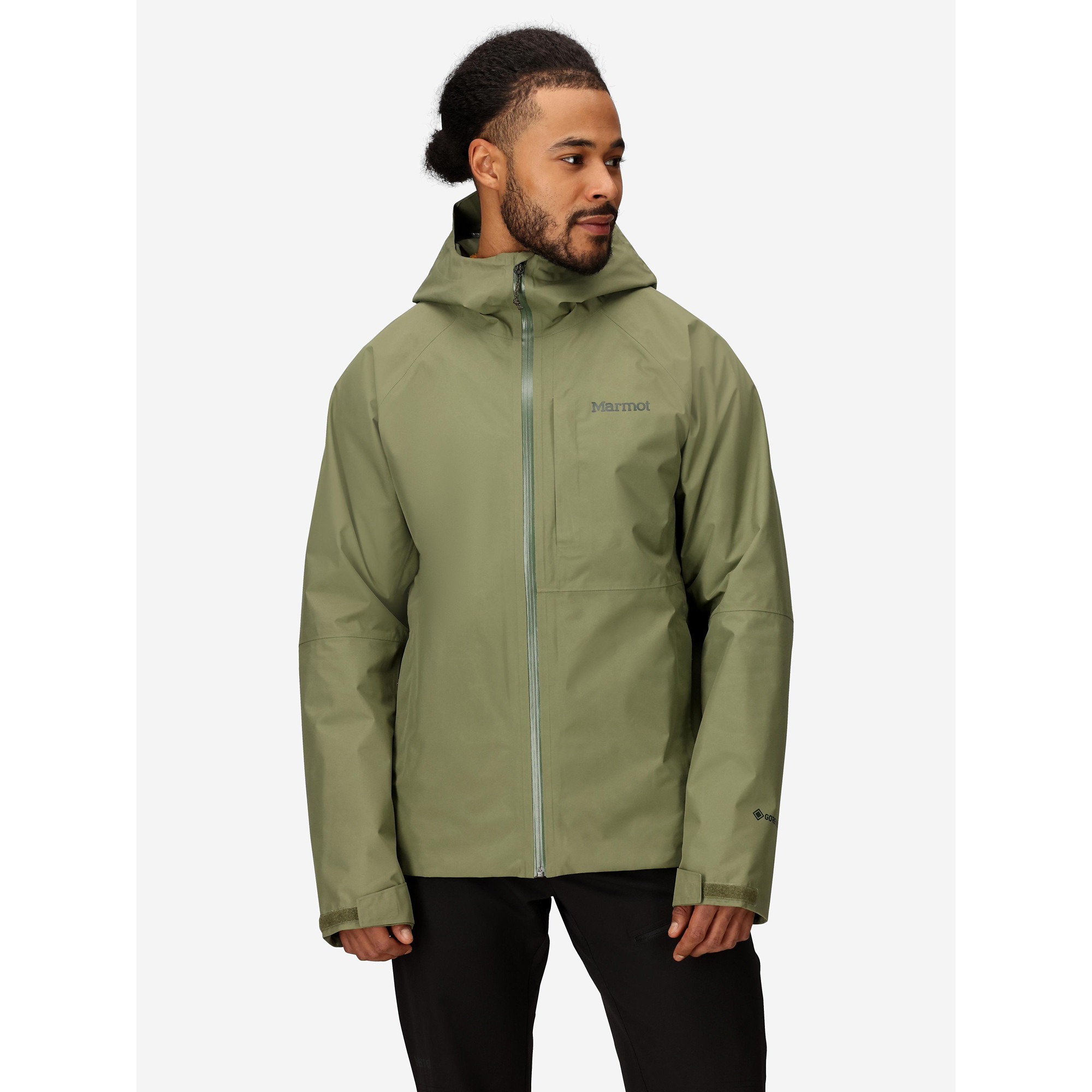 Marmot Men's Waypoint GORE-TEX® Rain Jacket in Olive Grove