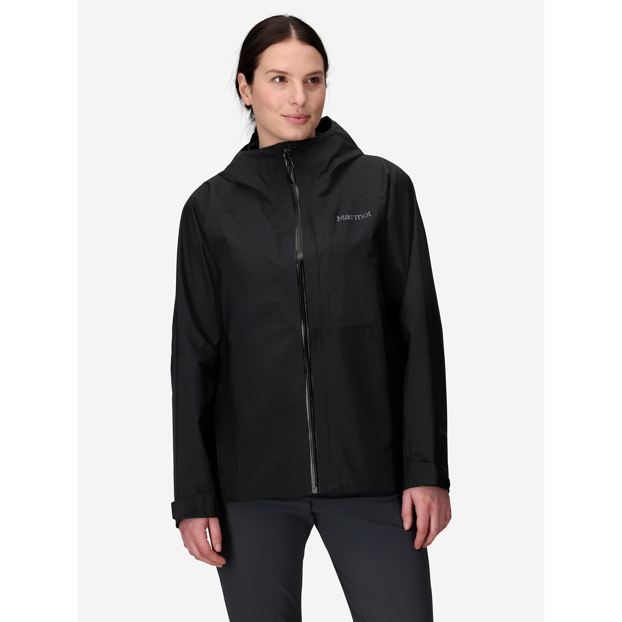 Marmot Women's Waypoint Gore-tex Hooded Collar Jackets - Black