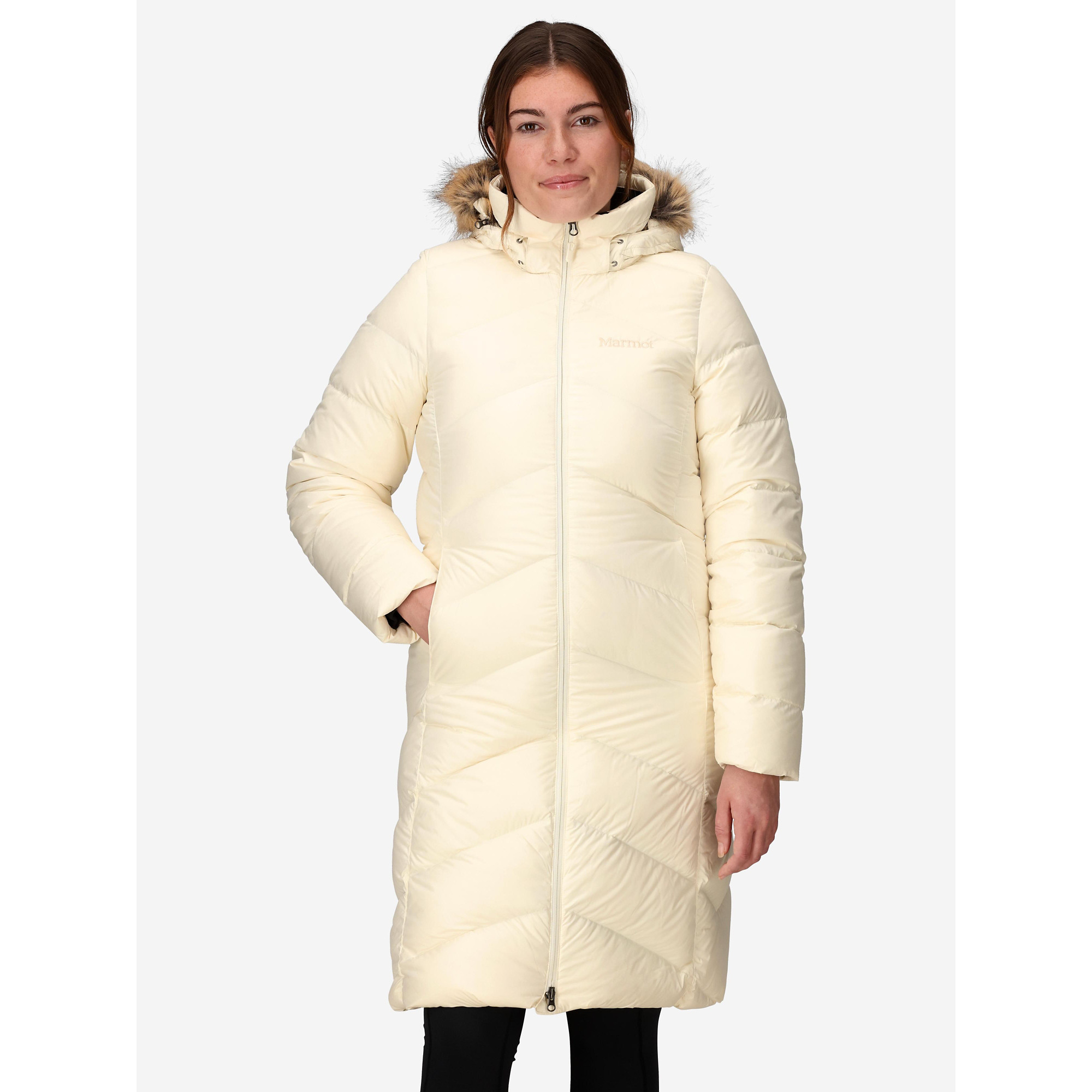 Marmot Women's Montreaux Down Coat (Fall 2025) in Papyrus