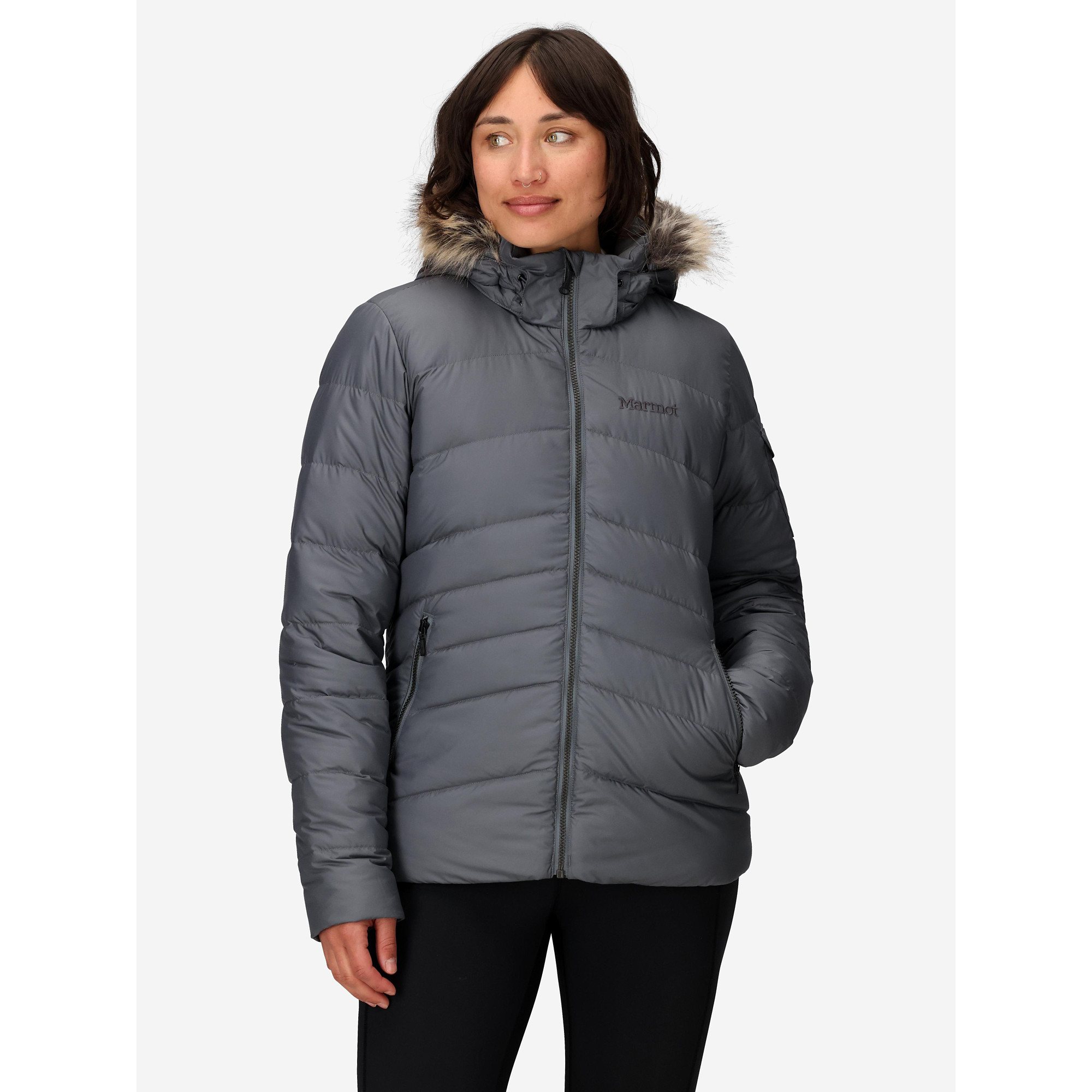 Marmot Women's Ithaca Down Jacket in Steel Onyx