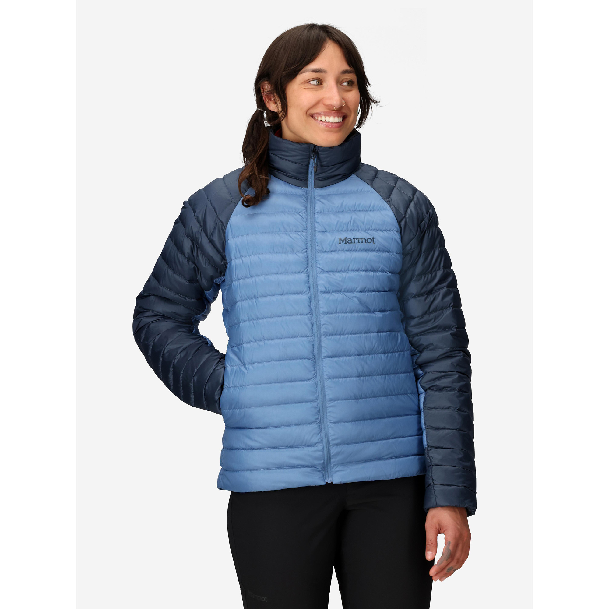 Marmot Women's Hype Down Jacket (Fall 2025) in Thunderhead/Rain Cloud