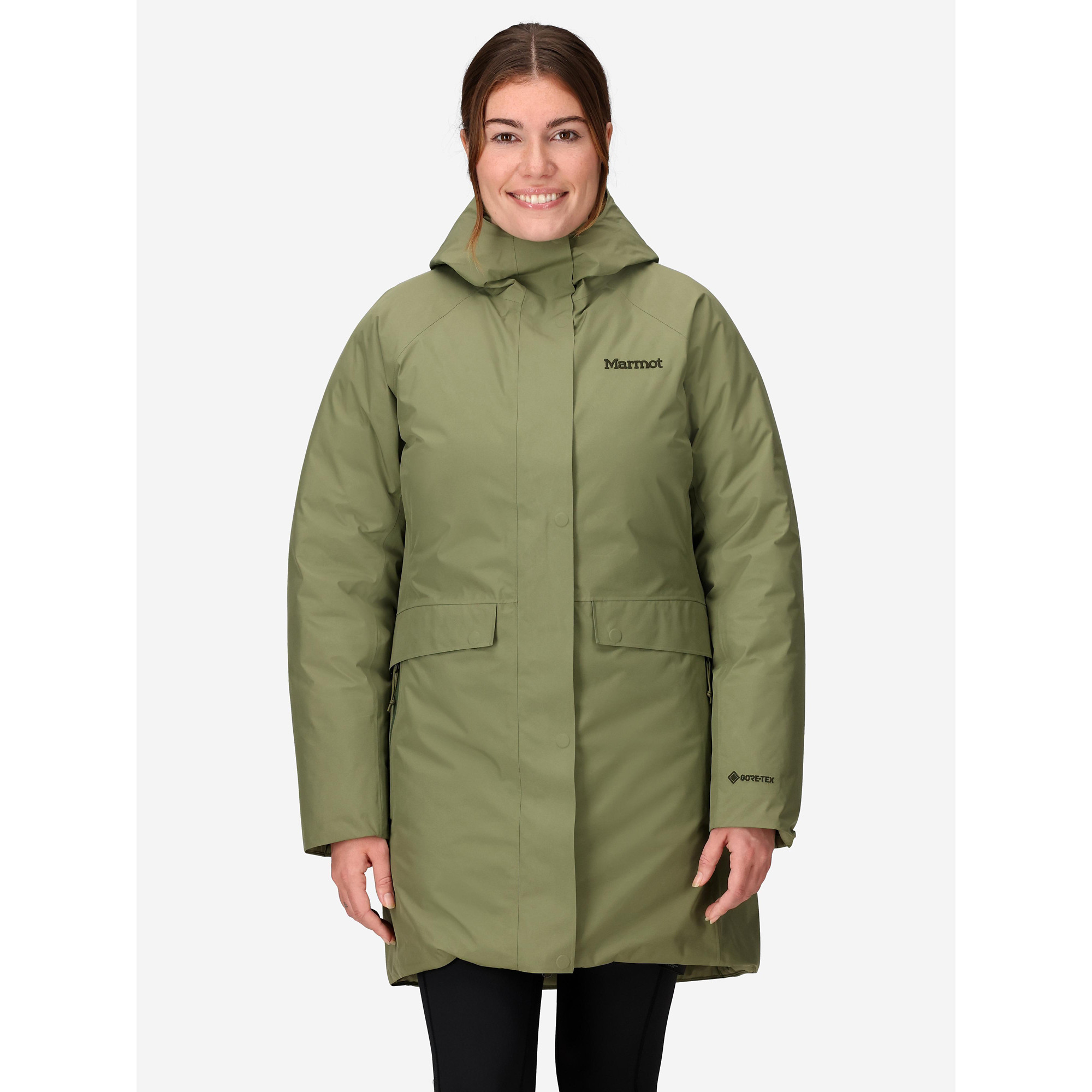 Marmot Women's GORE-TEX® Oslo Down Jacket in Olive Grove