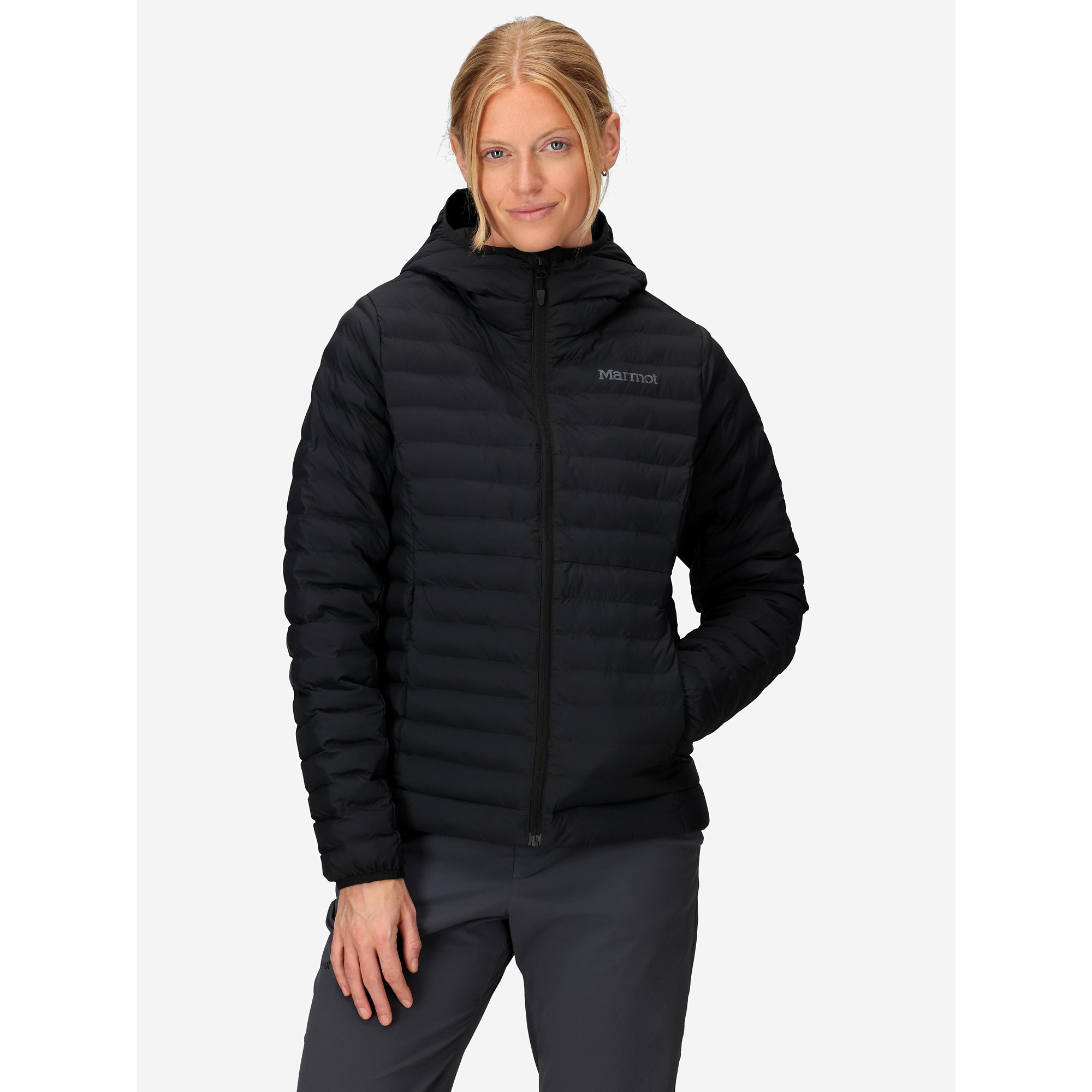 Marmot Women's Long Sleeve Elastic Bound Cuffs Hoodie - Black