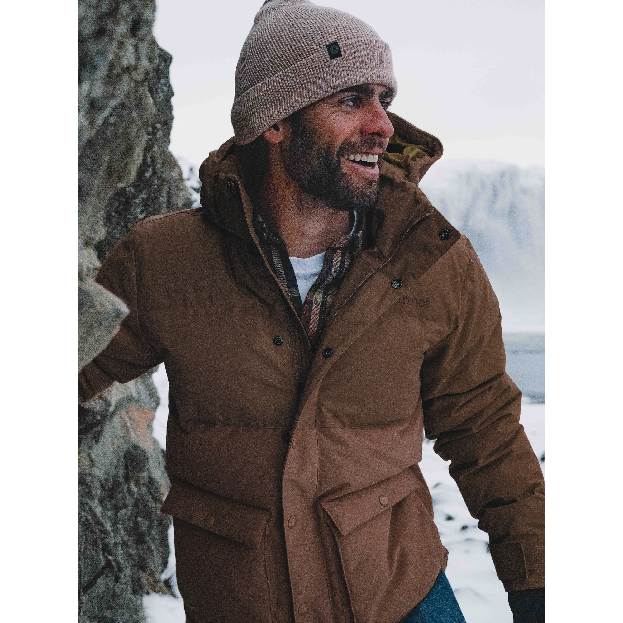 Marmot Men's Fordham Down Waterproof Jacket in Hickory Nut