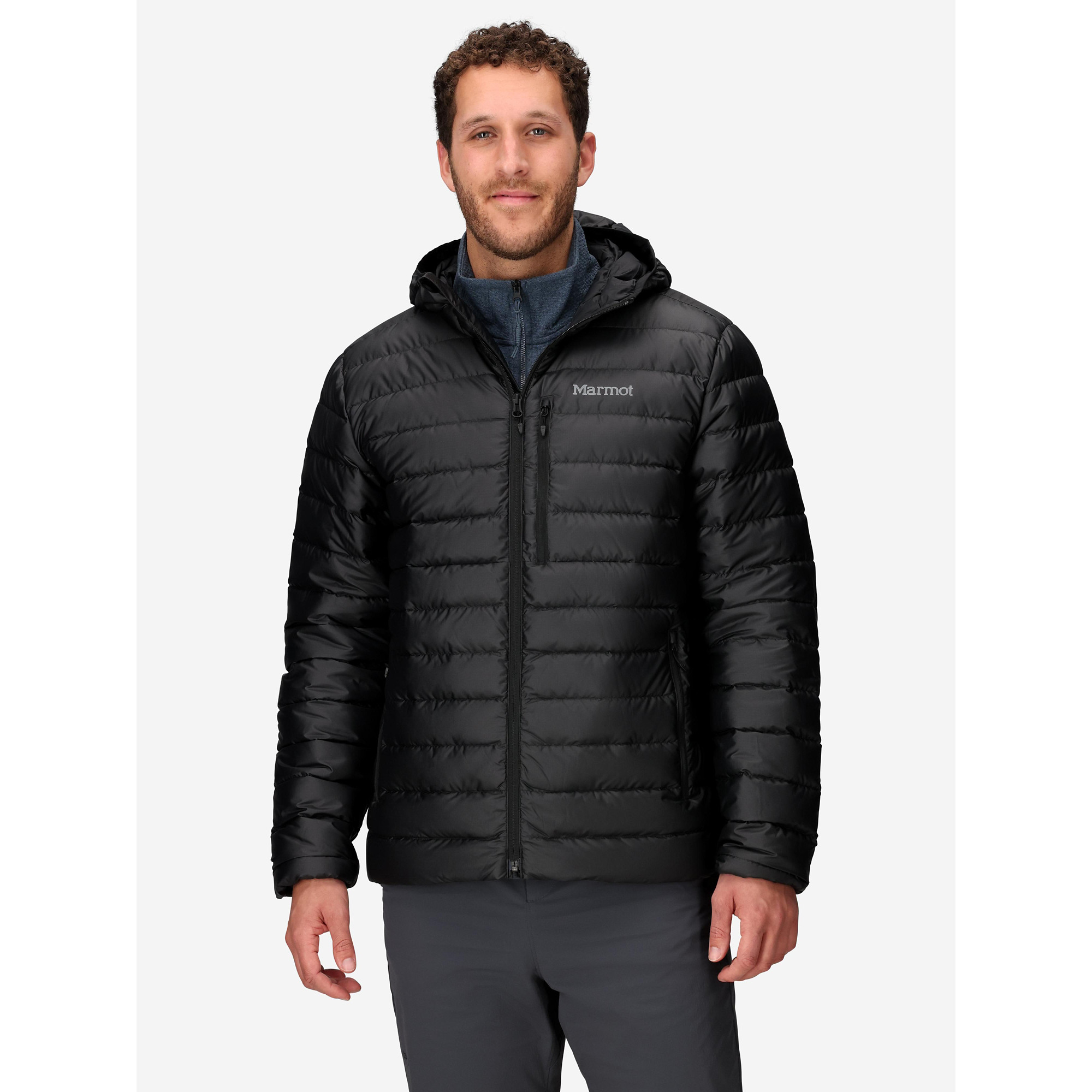 Marmot Men's Highlander Puffer Hoodie - Black