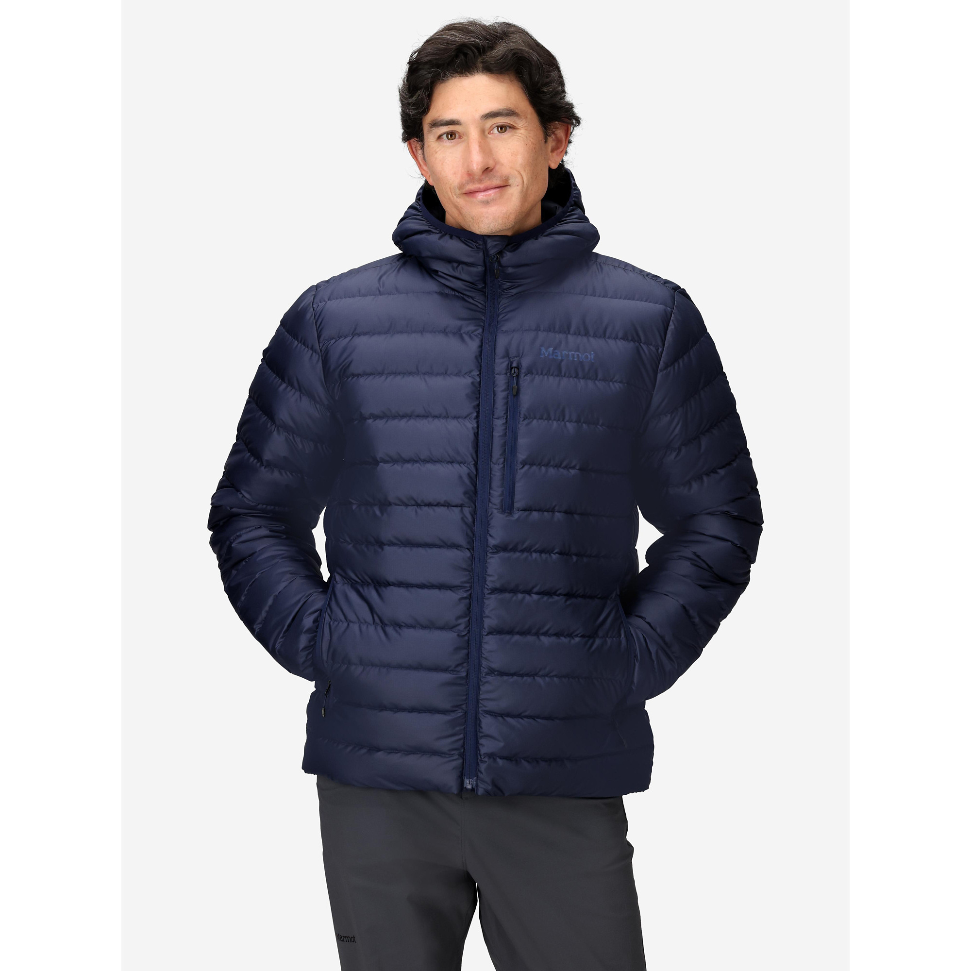 Marmot Men's Highlander Puffer Hoodie - Arctic Navy
