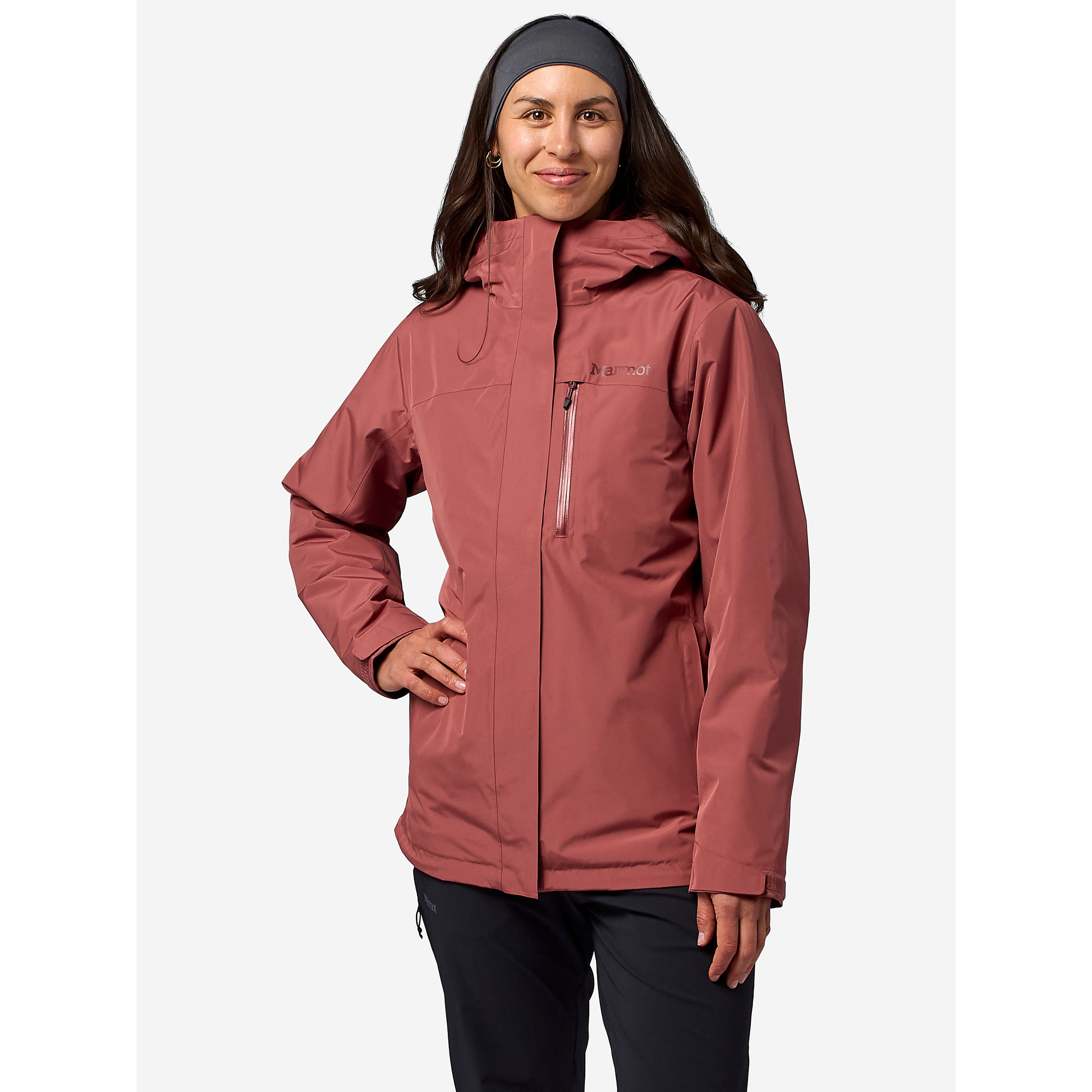 Marmot Women's Ramble Component 3 in 1 Waterproof Jacket in Praline