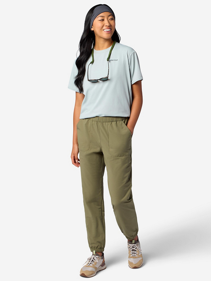 新品　eLLa frill hem jogger pants Women's AirExchange UPF 40 Jogger | Marmot