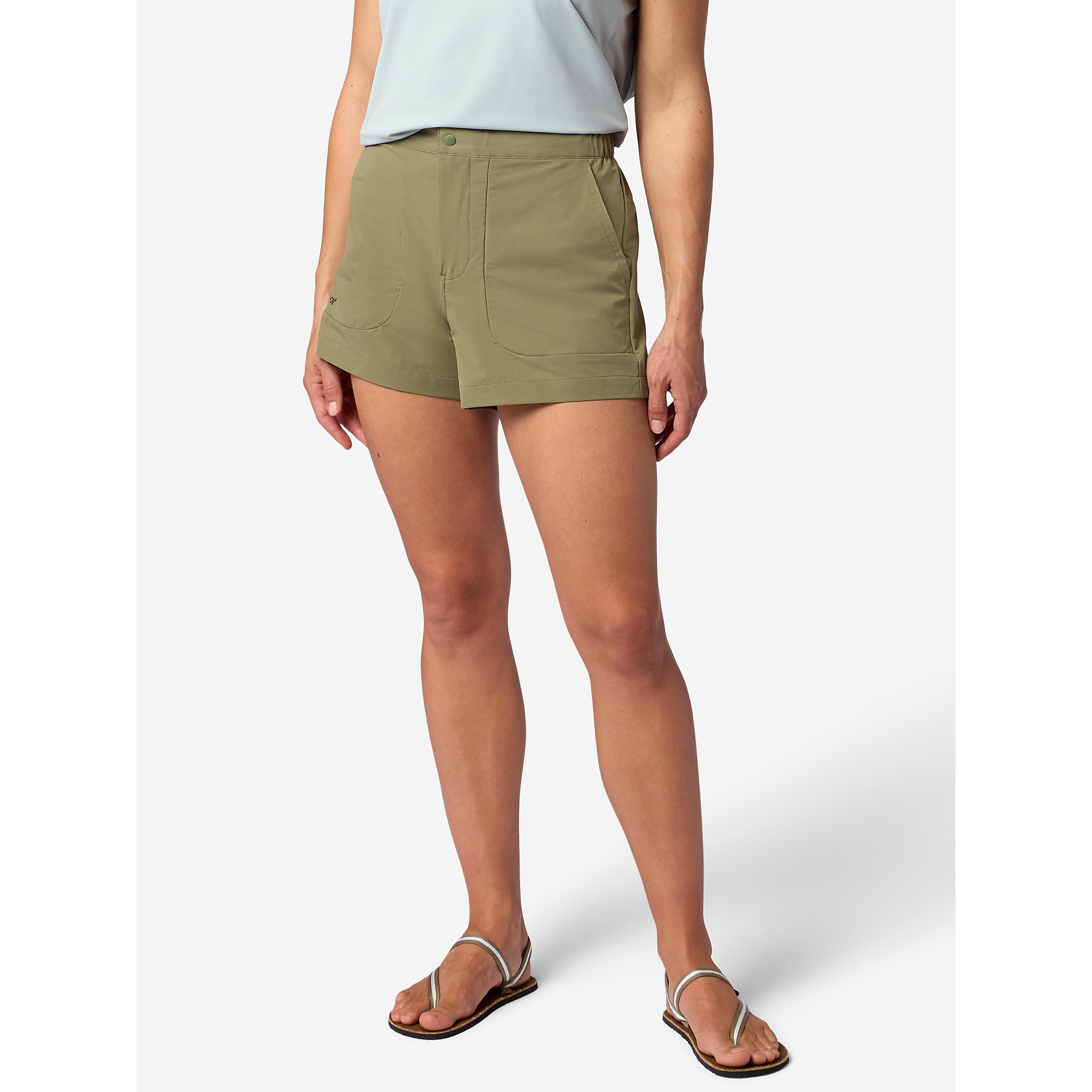 Marmot Women's AirExchange UPF 40 Shorts 4" (Spring 2026) in Olive Grove