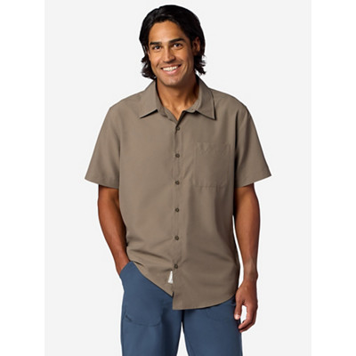 Men's AirExchange UPF 40 Novelty Short-Sleeve Collared Shirt