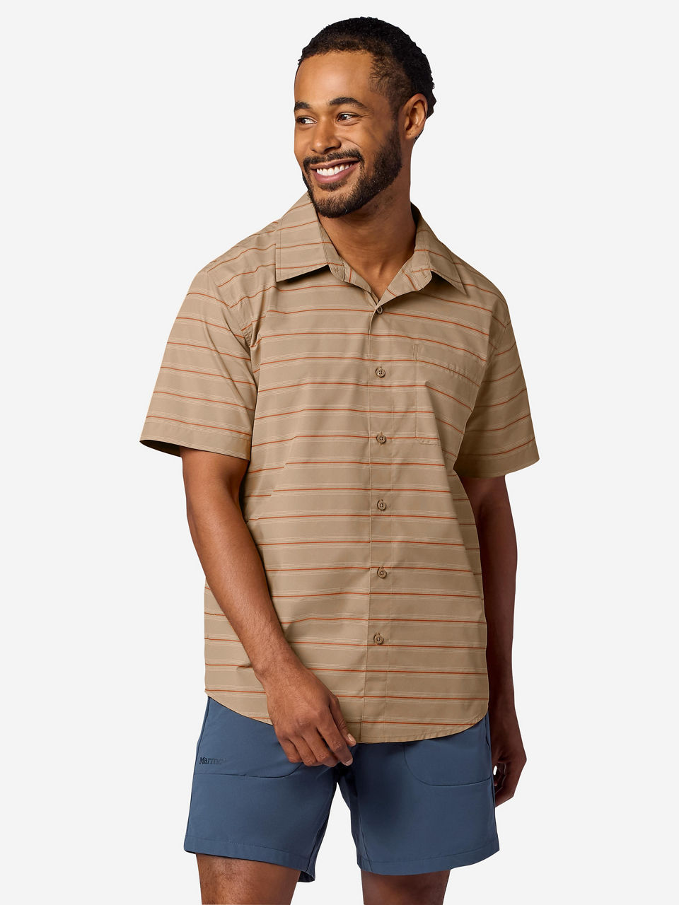 Desert Khaki Slight Stripe