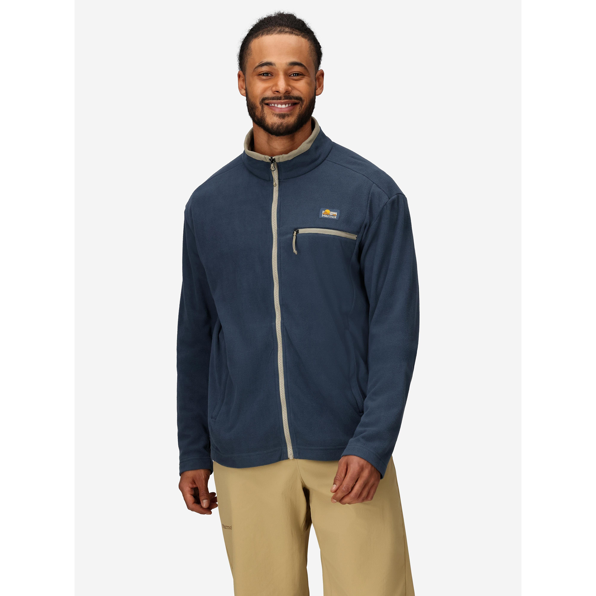 Marmot Men’s Upward Fleece Full-Zip Jacket in Thunderhead