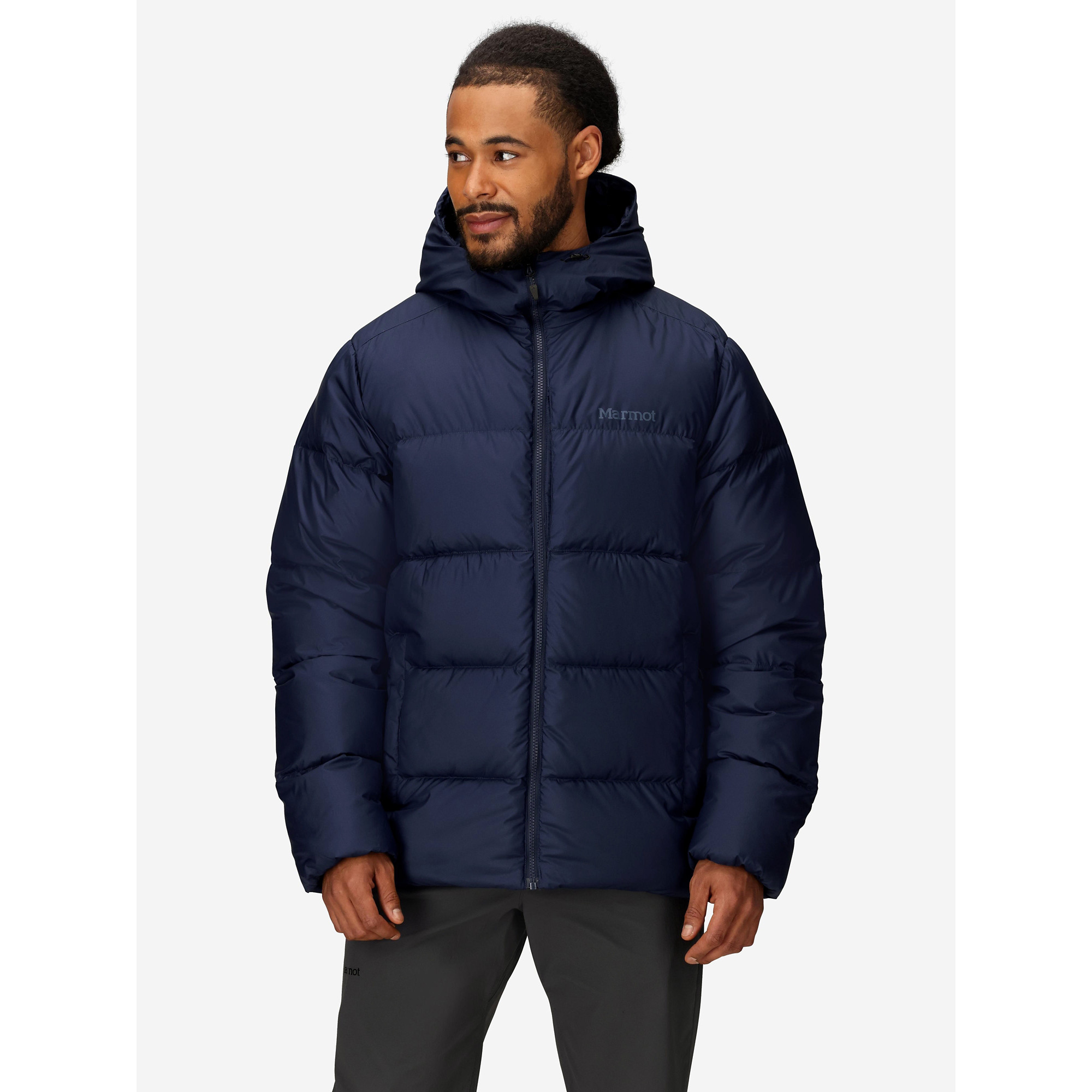 Marmot Men's Guides Down Hooded Jacket - Arctic navy