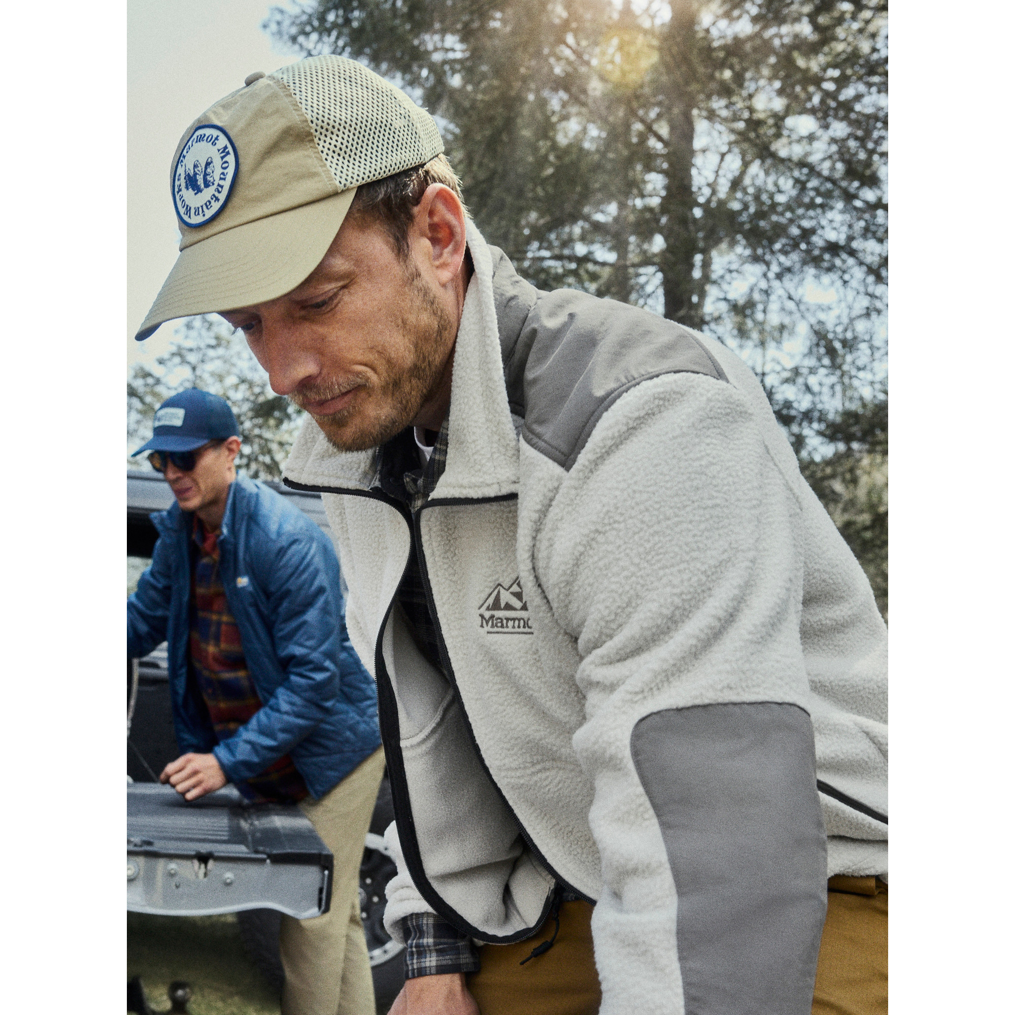 Marmot Men’s Wanderer High-Pile Fleece Full-Zip Jacket in Birch Bark