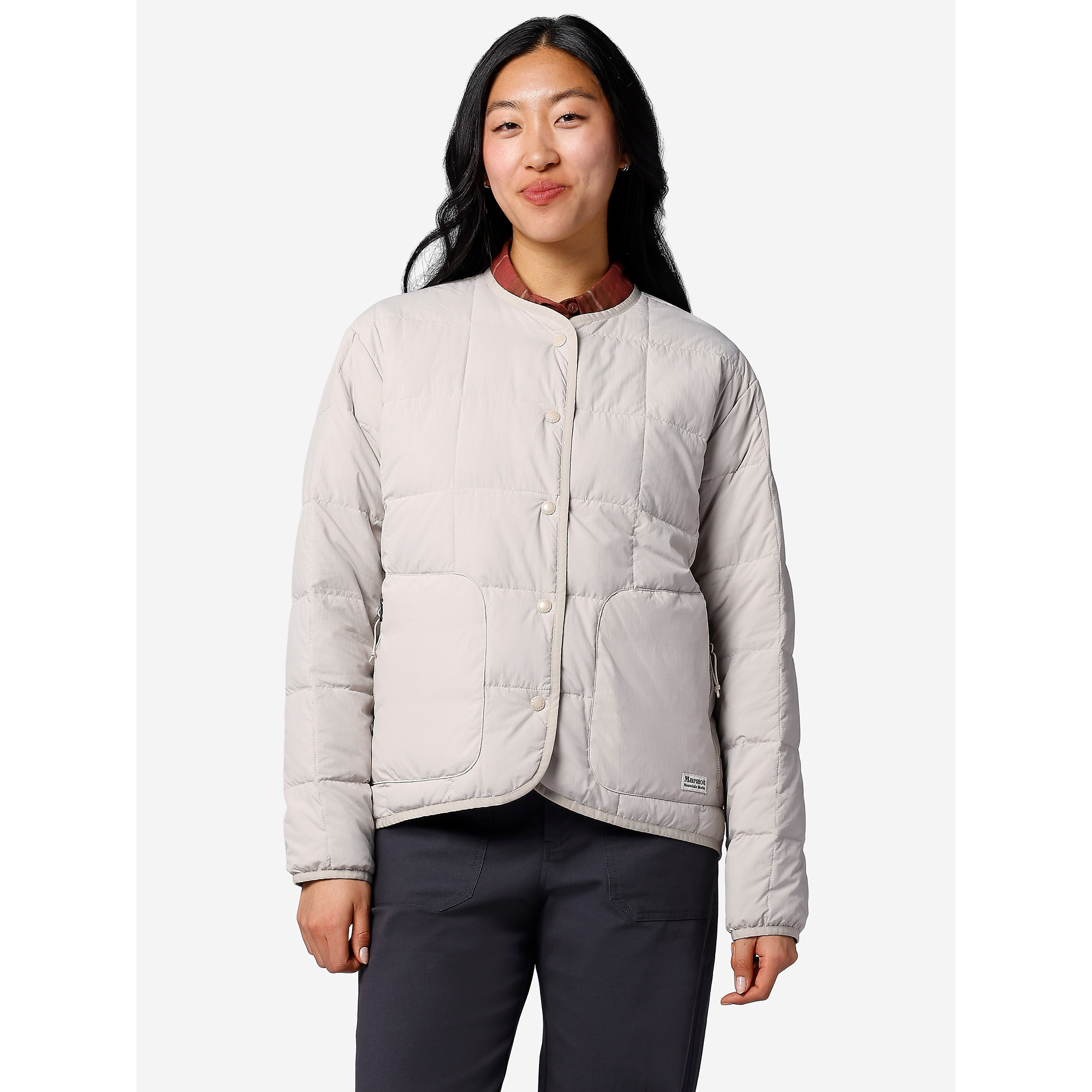 Marmot Women's Ares Collarless Jacket in Birch Bark