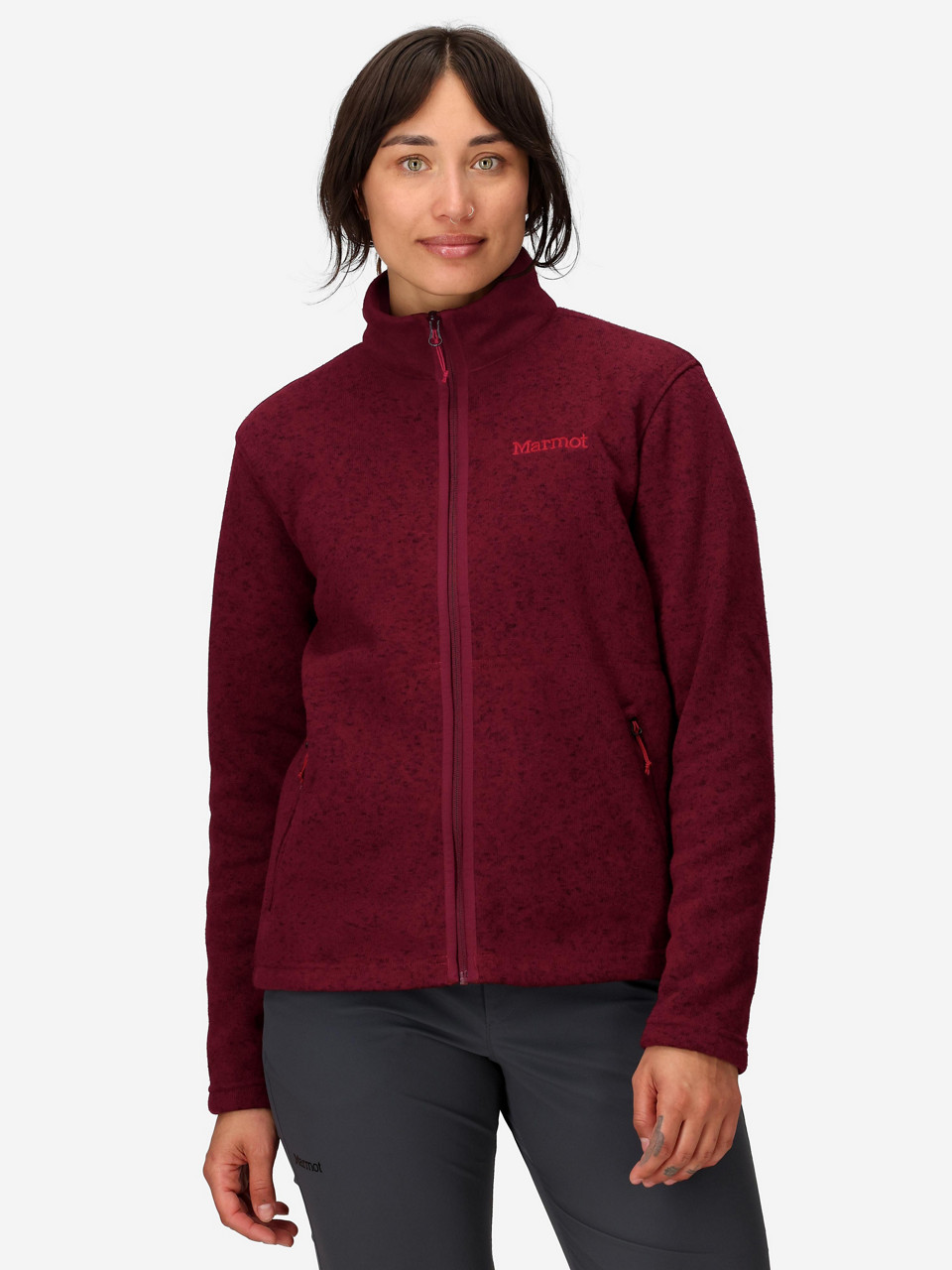 Women's Drop Line Sweater Fleece Full-Zip Jacket (Fall 2025) | Marmot