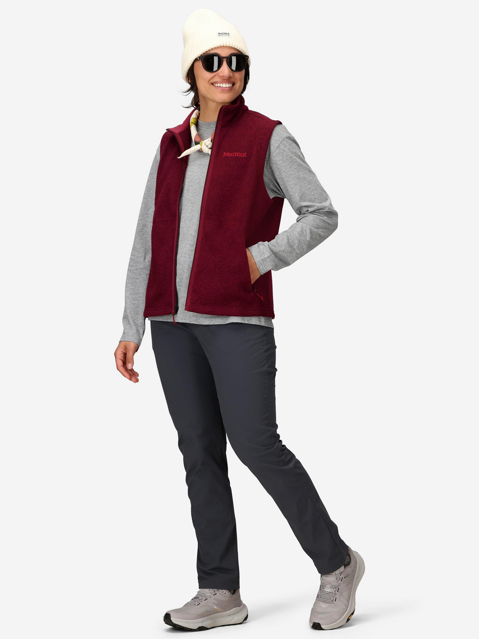 Women's Drop Line Sweater Fleece Vest (Fall 2025) | Marmot