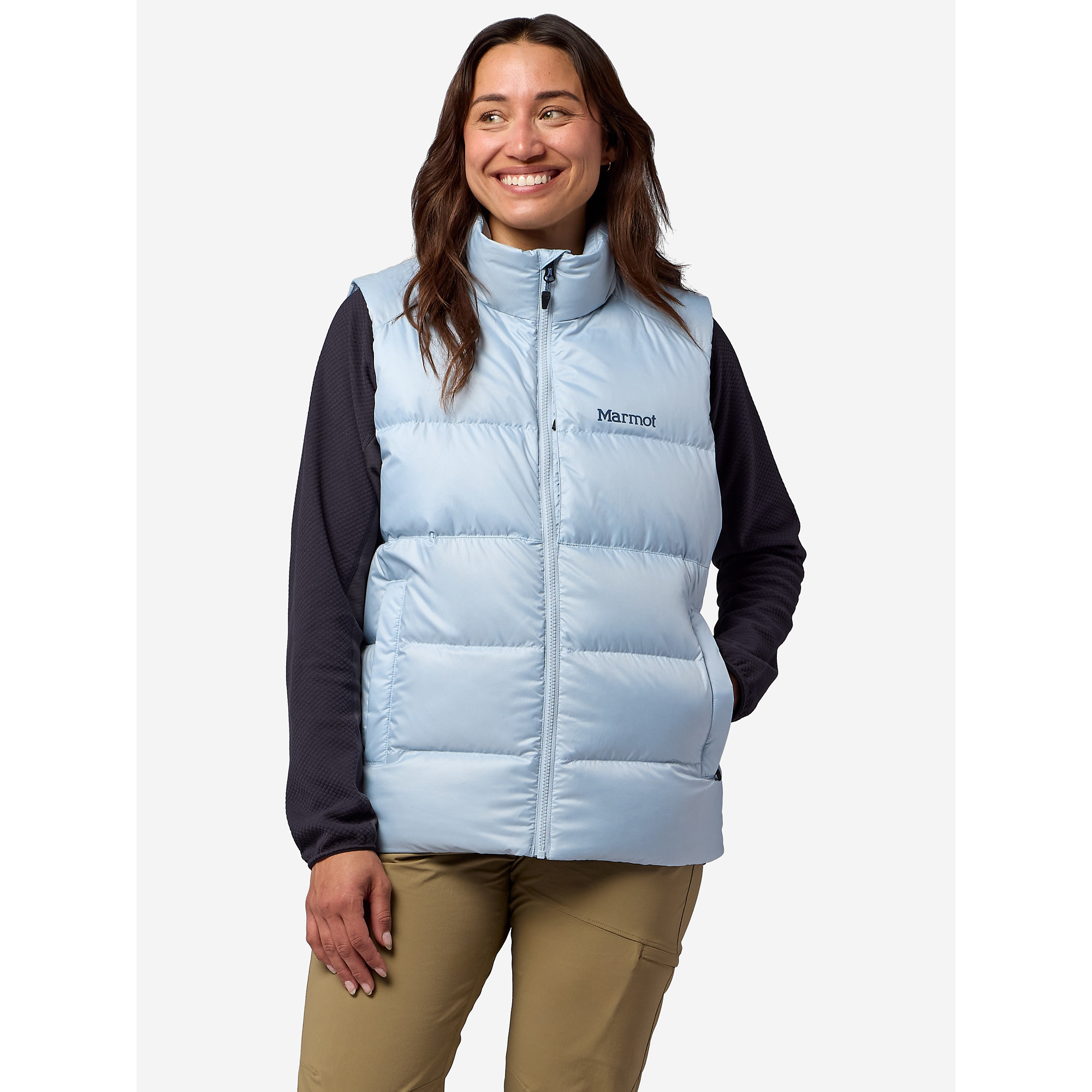 Marmot Women’s Guides Down 2.0 Vest in Satin Blue