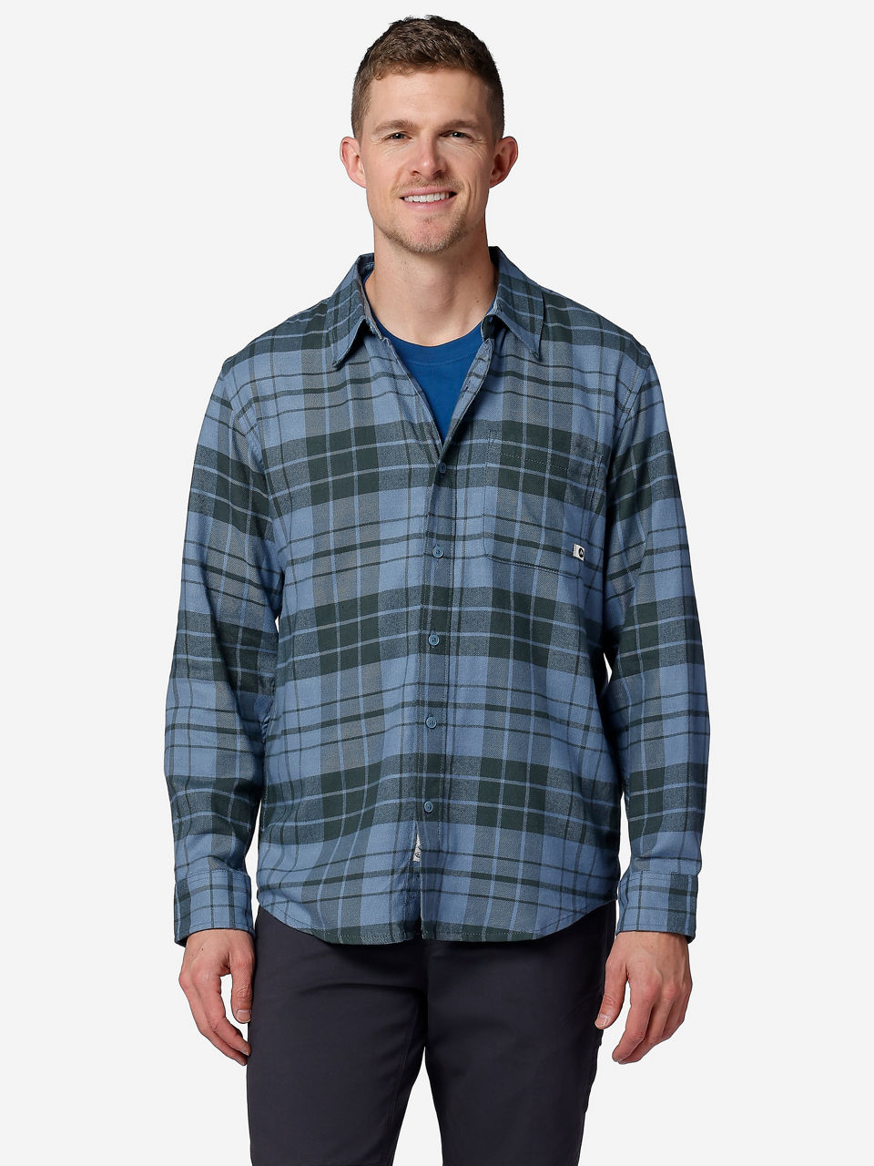 Hazy Blue Grey Plaid