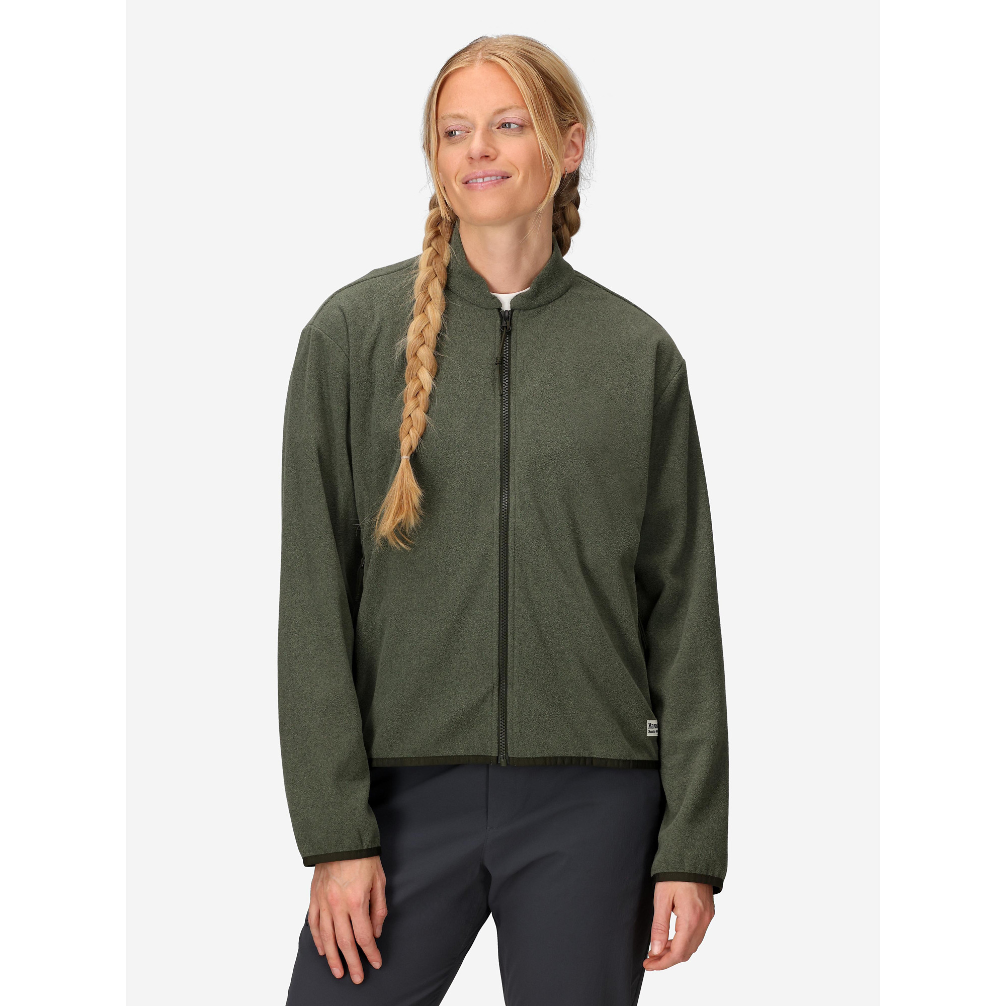 Marmot Women’s Felton Ultra Soft Fleece Full-Zip Jacket (Fall 2025) in Olive Grove Heather