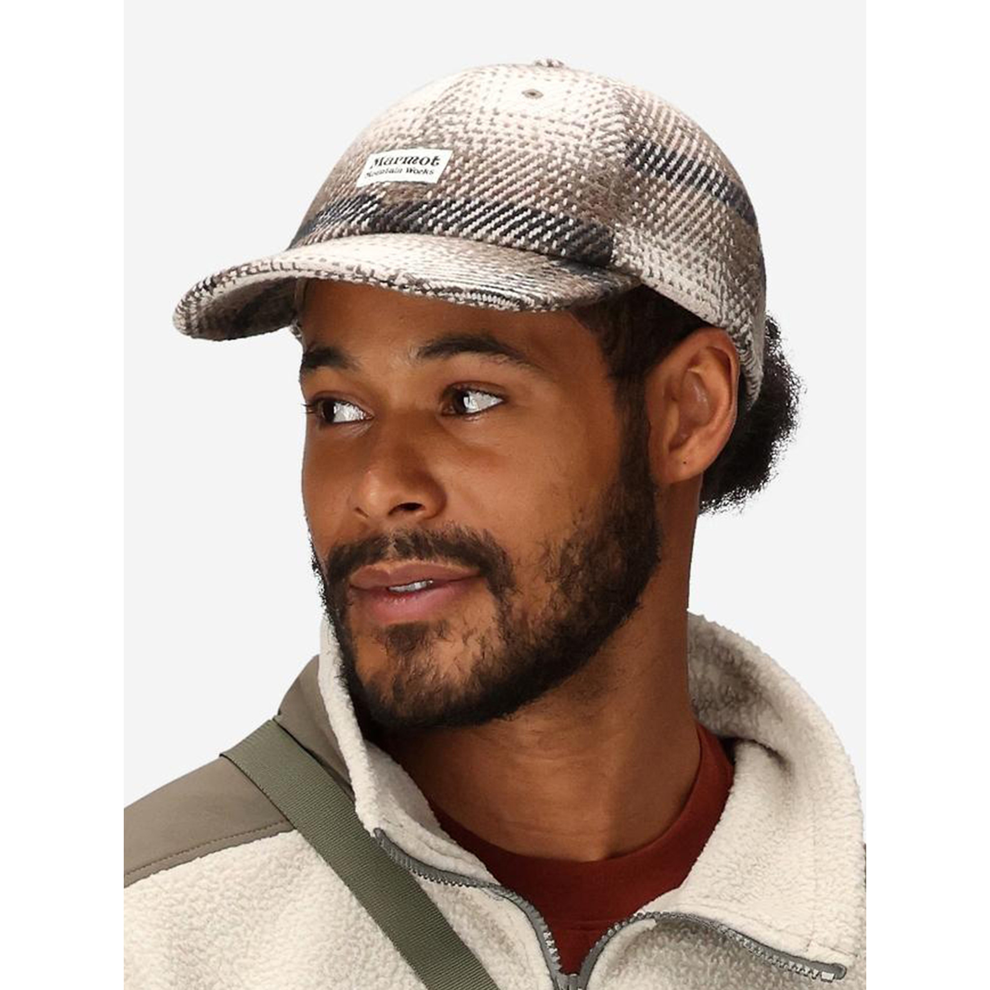 Marmot Open Weave Flannel Cap (Fall 2025) in Birch Bark | Cotton