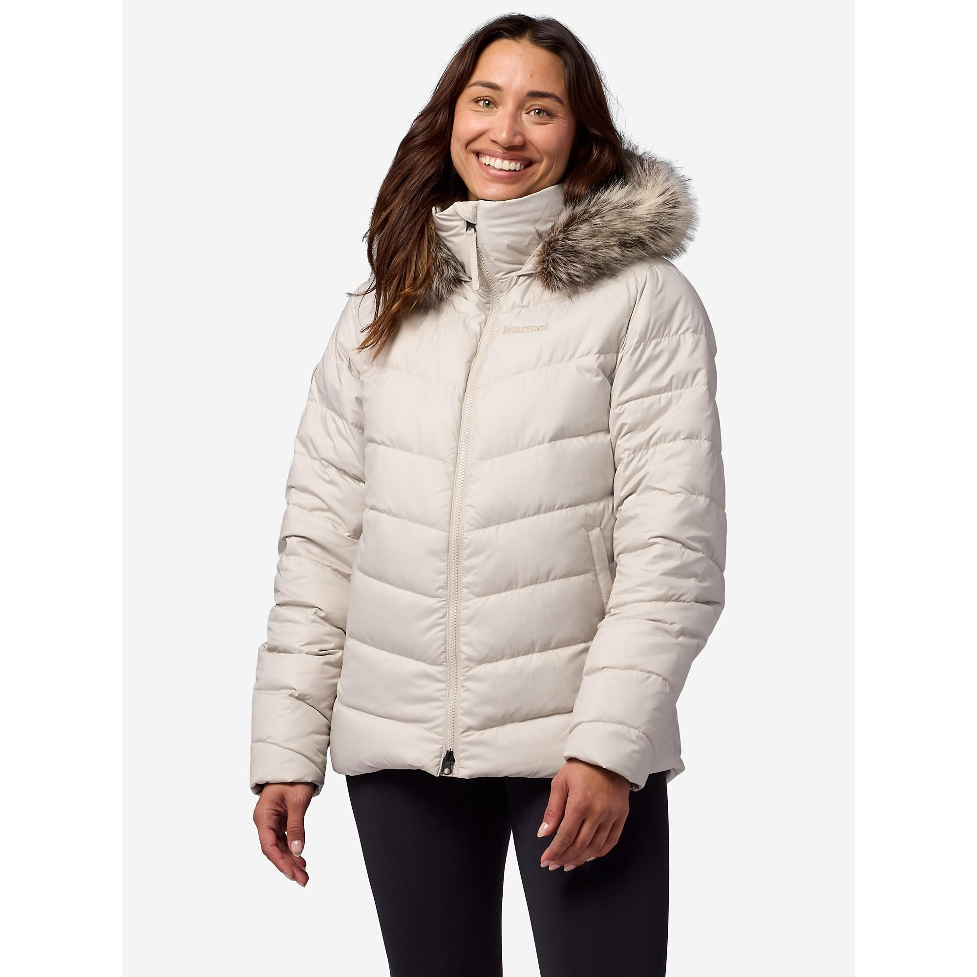 Marmot Women's Emberous Down Jacket in Birch Bark