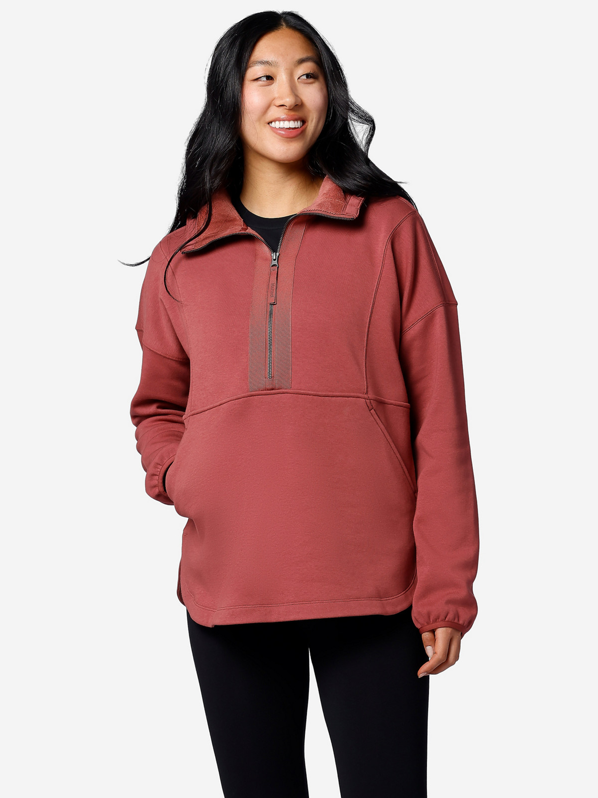 Wm's Hideaway Plush 1/2 Zip Hoody