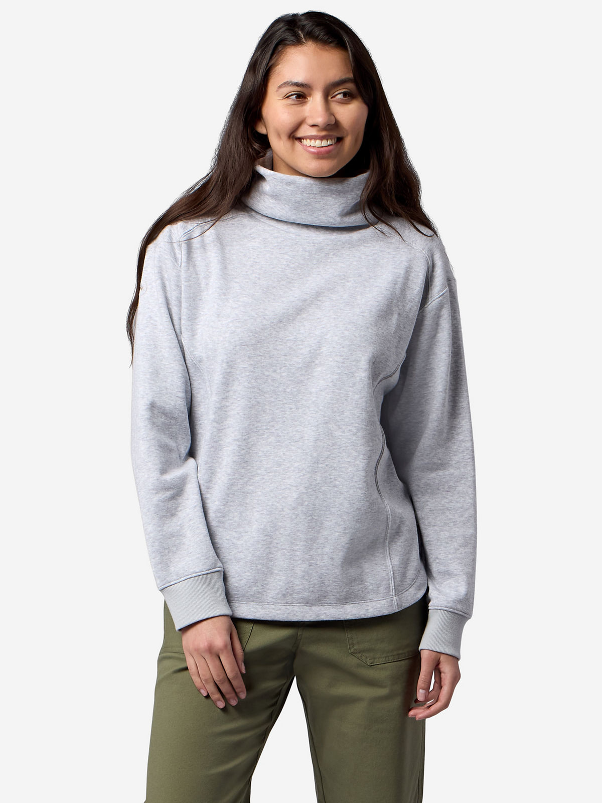 Wm's Hideaway Plush Funnel Neck LS