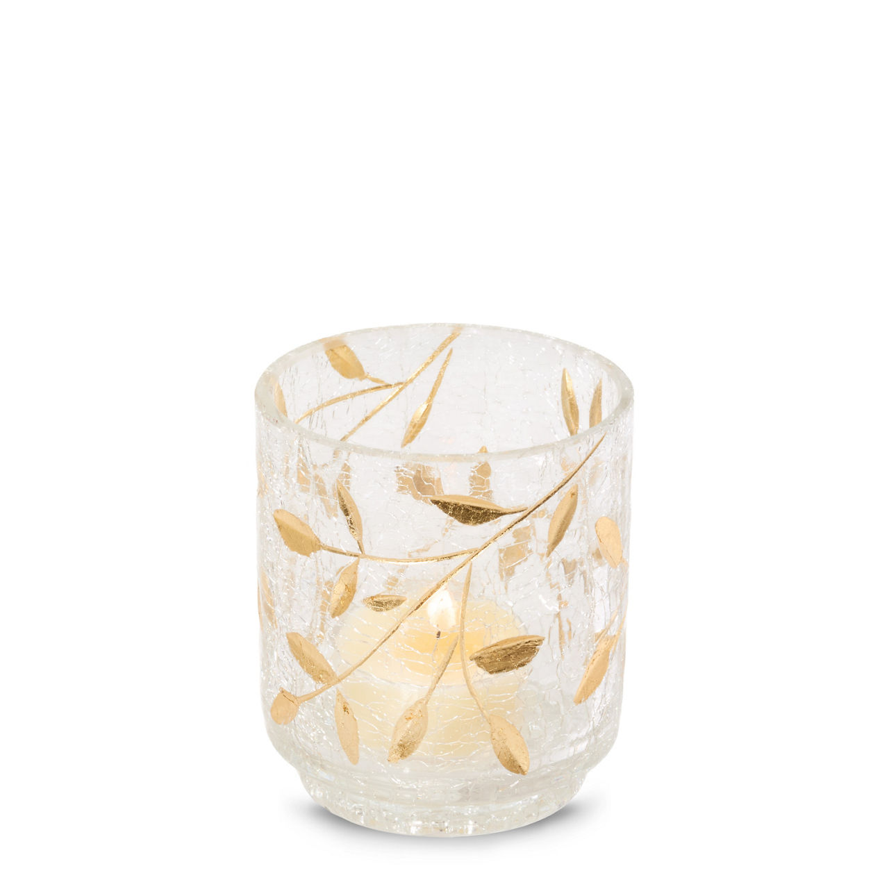 Gold Blossom Tea Light Candle Holder